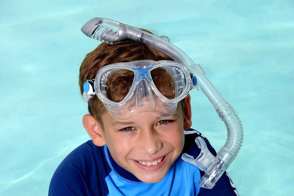 Cressi Minidry Snorkel - Unisex Youth Snorkel Tube dla dzieci i nastolatków