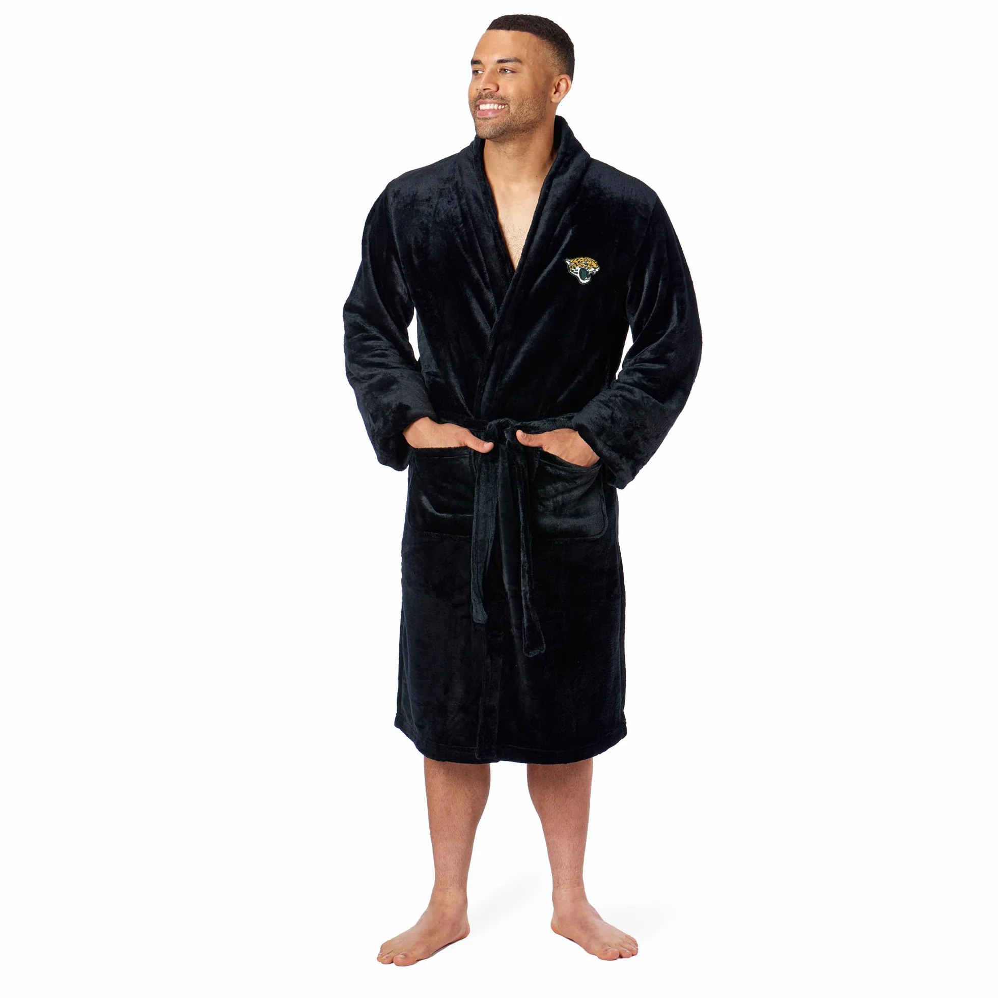 Northwest NFL Jacksonville Jaguars jedwabny szlafrok kąpielowy dla dorosłych, unisex, rozmiar L/XL, kolory drużynowe
