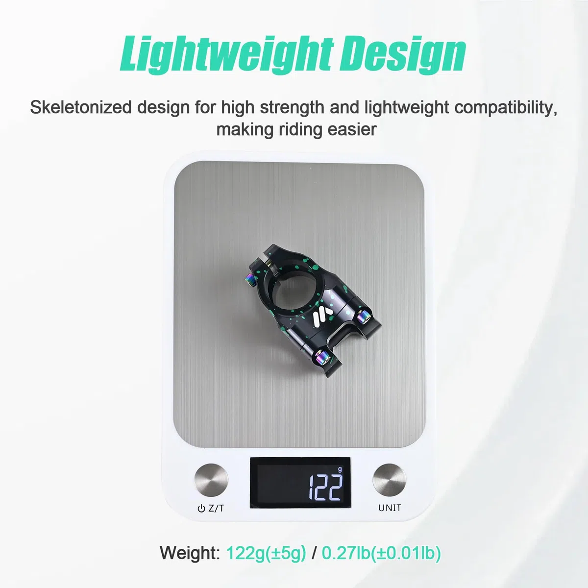 ROADNADO Wspornik rowerowy 31,8 35 mm ultralekki wspornik kierownicy roweru ze stopu aluminium CNC do rowerów szosowych, BMX, MTB