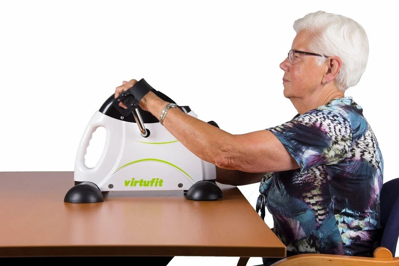 VirtuFit Rower do siedzenia, trener ruchu/rower (biały v3)