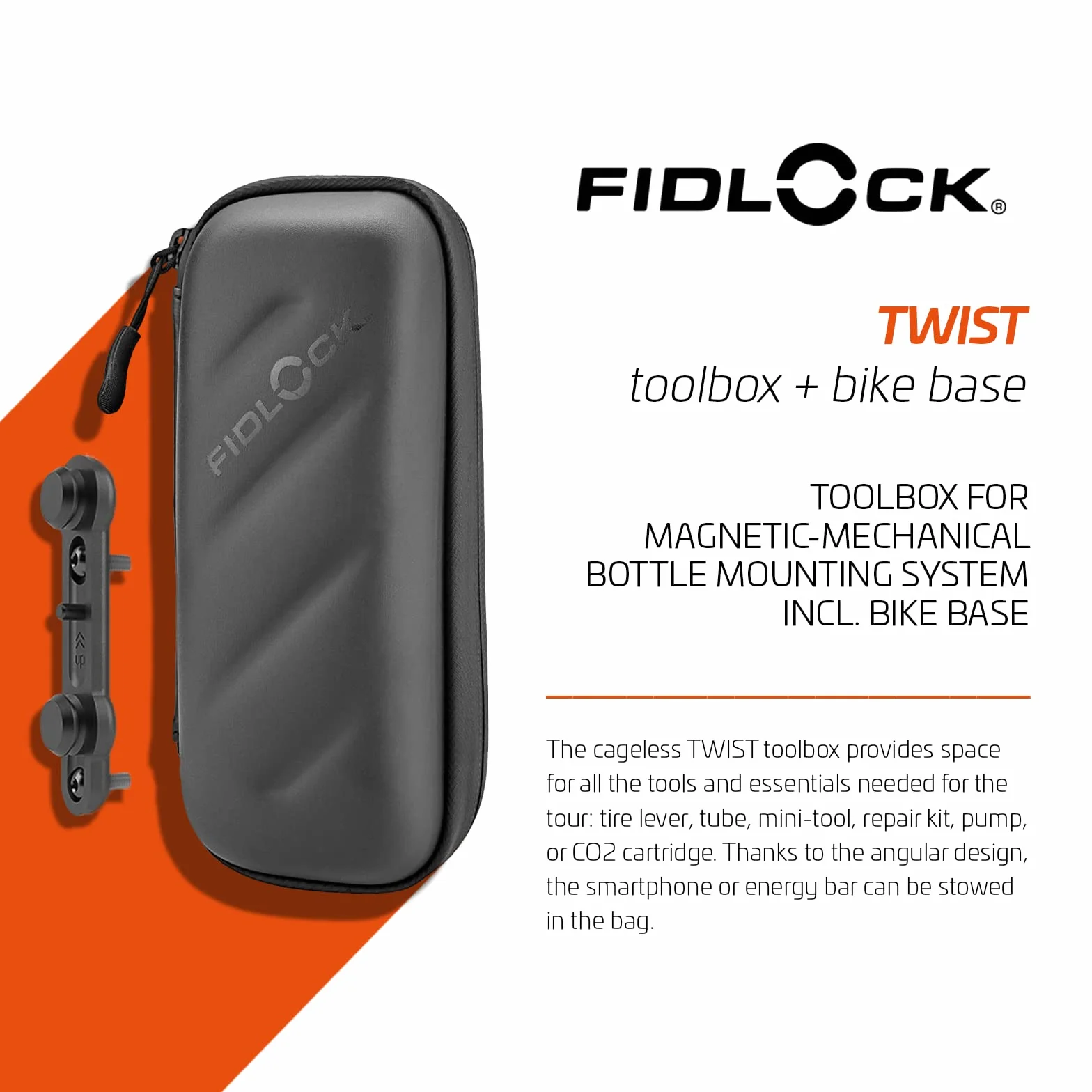 Fidlock Uniseks Toolbox+ 4251207401022 Pokrowiec na Narzędzia, Czarny, Do 10 kg