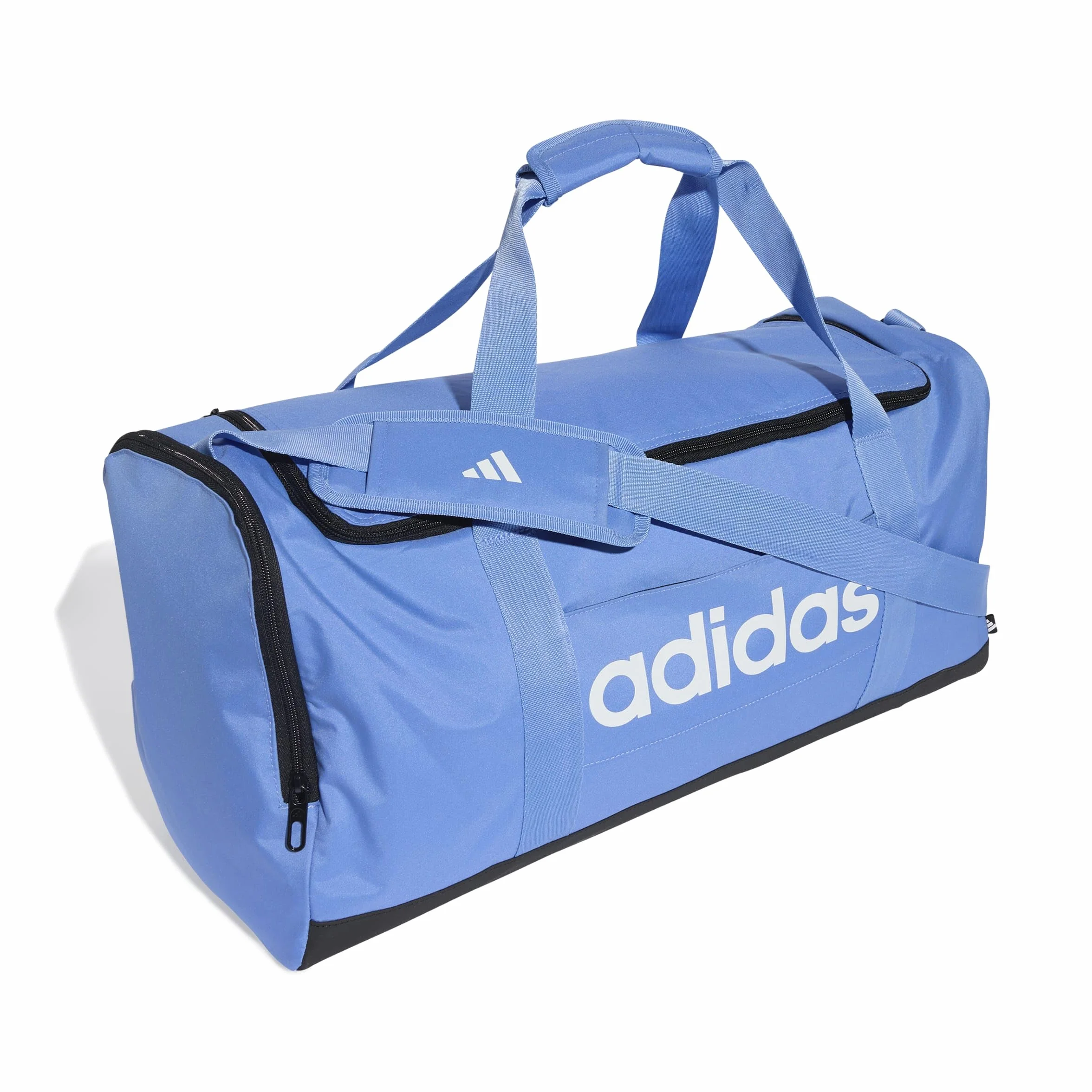 adidas Uniseks Essentials Linear Duffel Bag, blue fusion/black/white, M