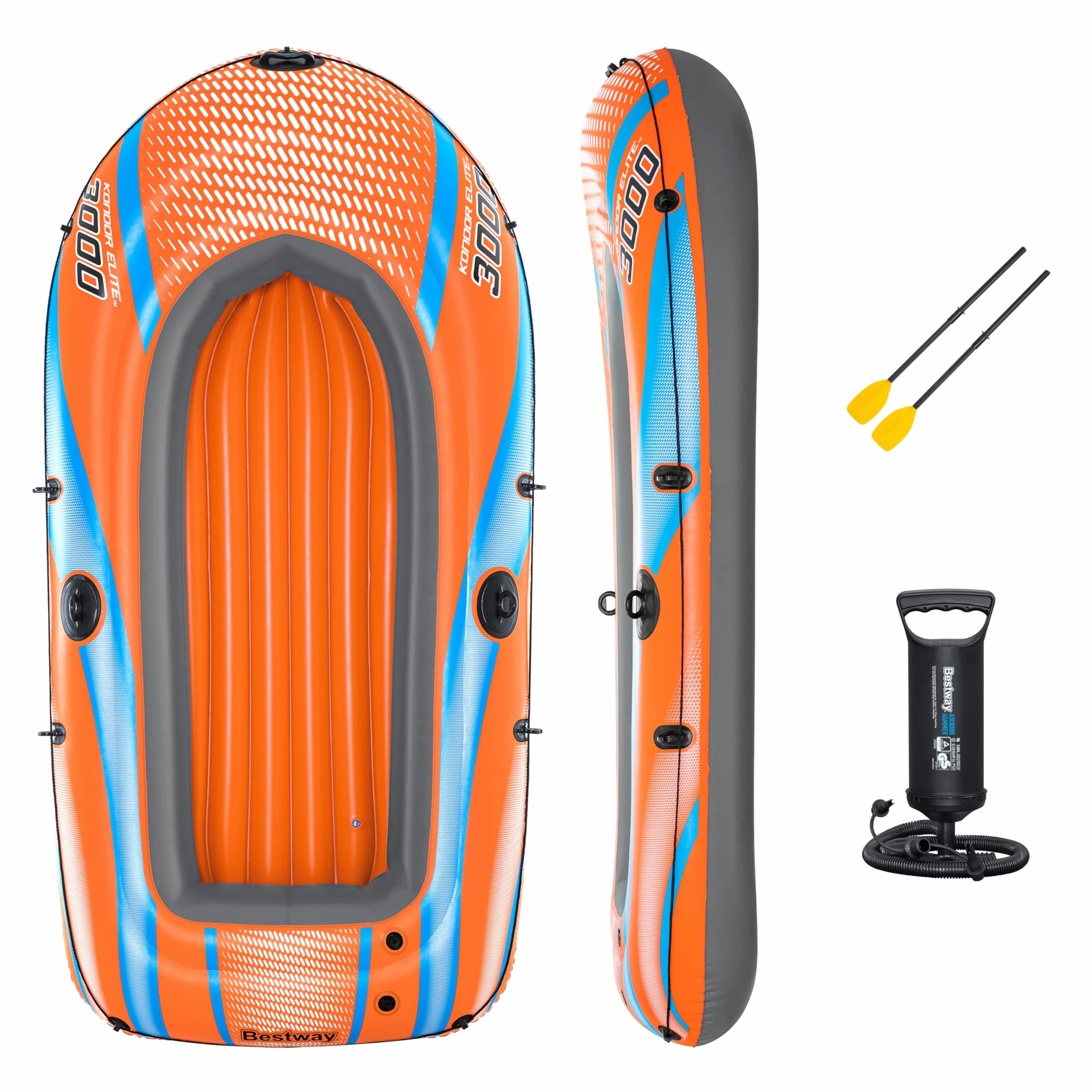 Bestway Kondor Elite 3000 nadmuchiwana łódź trzyosobowa 2,46 m x 1,22 m