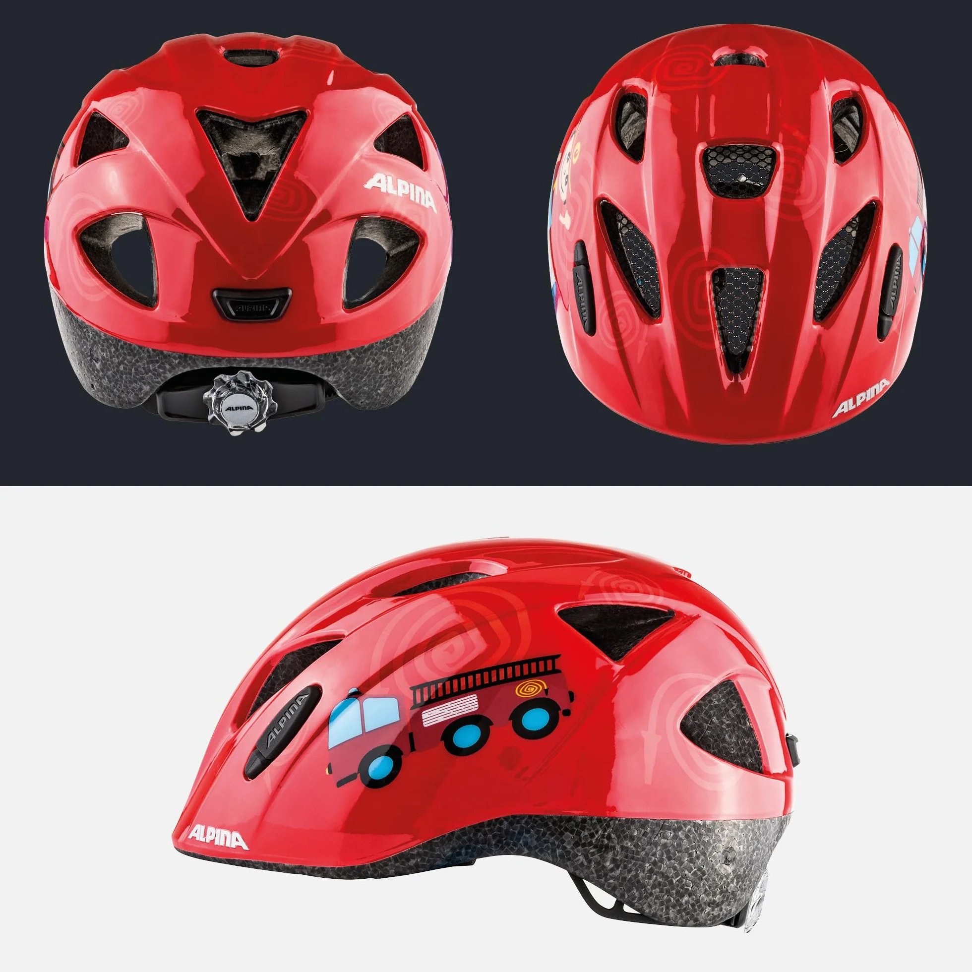 ALPINA XIMO kask rowerowy, uniseks, dla dzieci, kolor pomarańczowo-rabbitowy, 47-51 cm