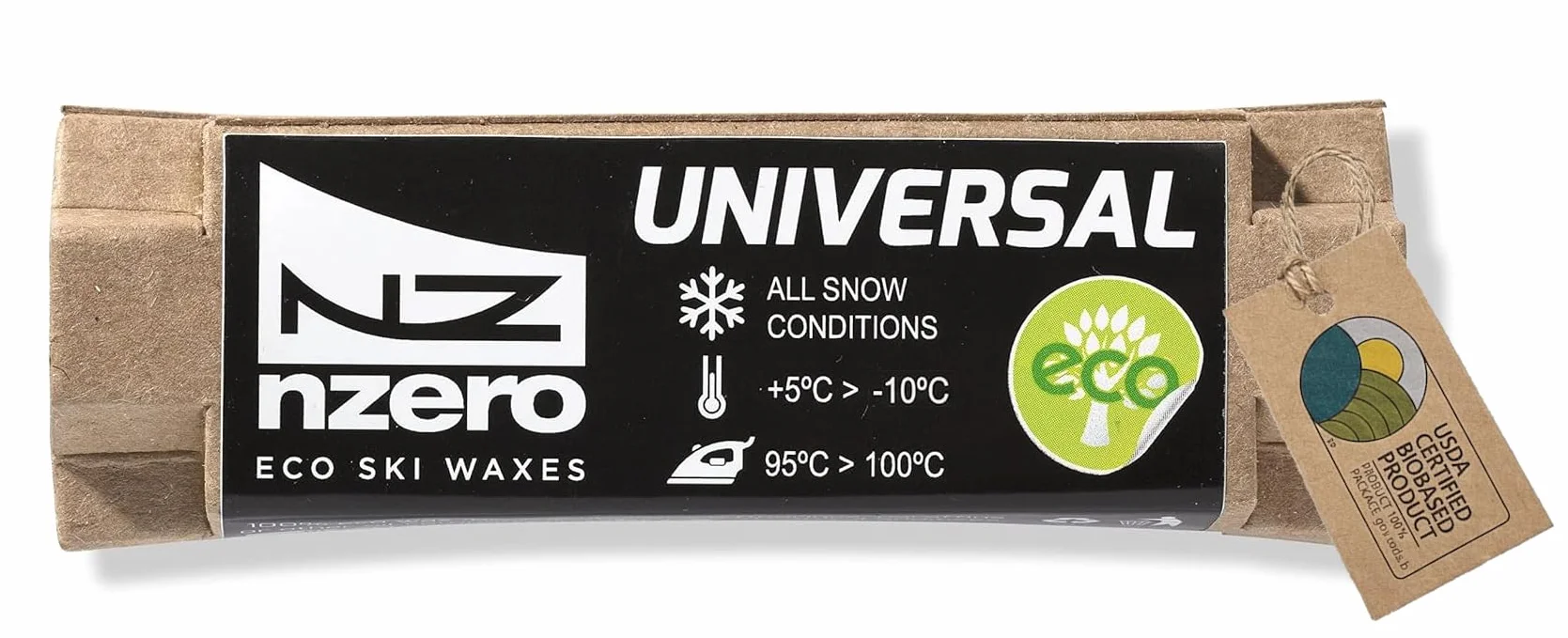 Nzerowax organiczny wosk narciarski, organiczny wosk roślinny do jazdy na nartach, snowboardzie, nartach biegowych
