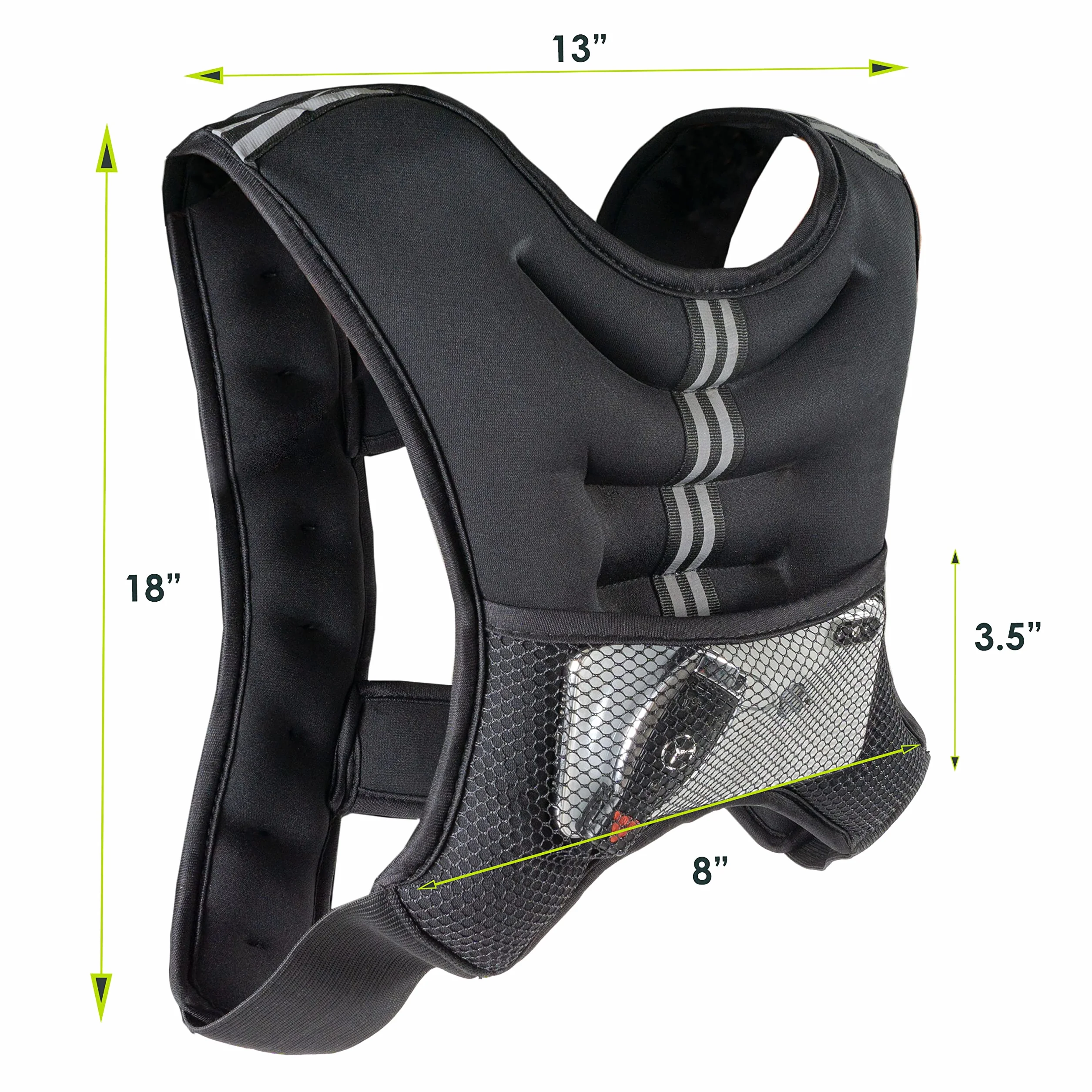 ProsourceFit Kamizelka treningowa obciążeniowa, 9 kg, czarna