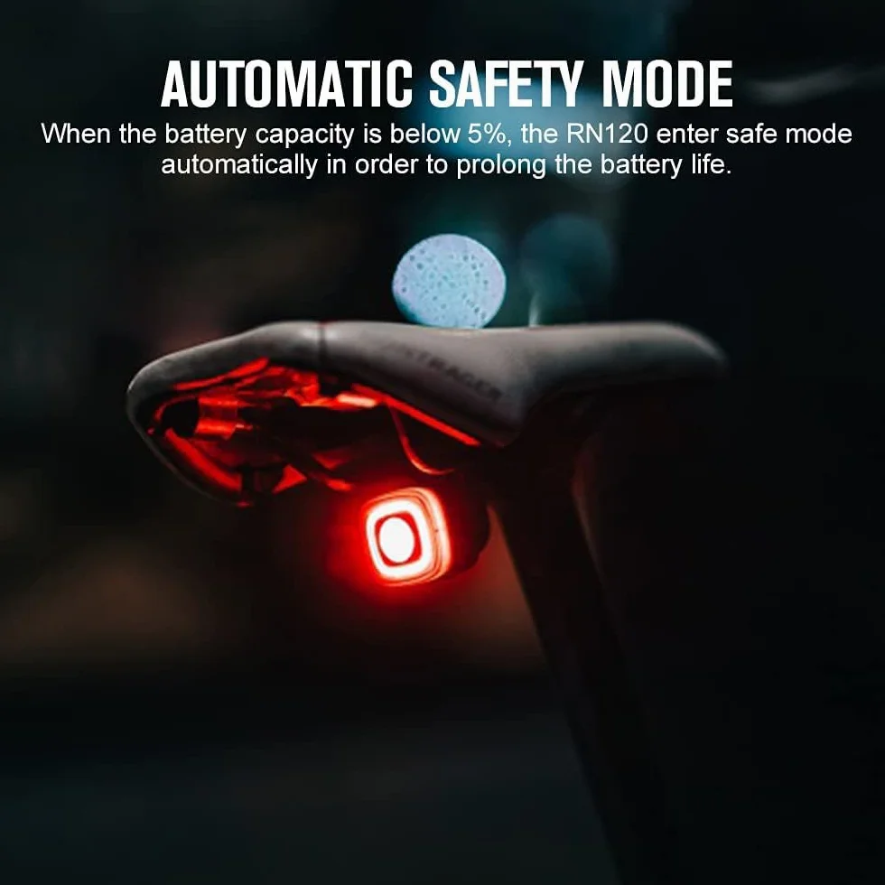 OLIGHT RN120C Lampa MTB LED Oświetlenie Tylny Rower Mocny 120 Lumenów 5 trybów jasności Wodoodporny IPX6 Akumulator typu C do podróży miejskich, cycyzmu na szosie, rando