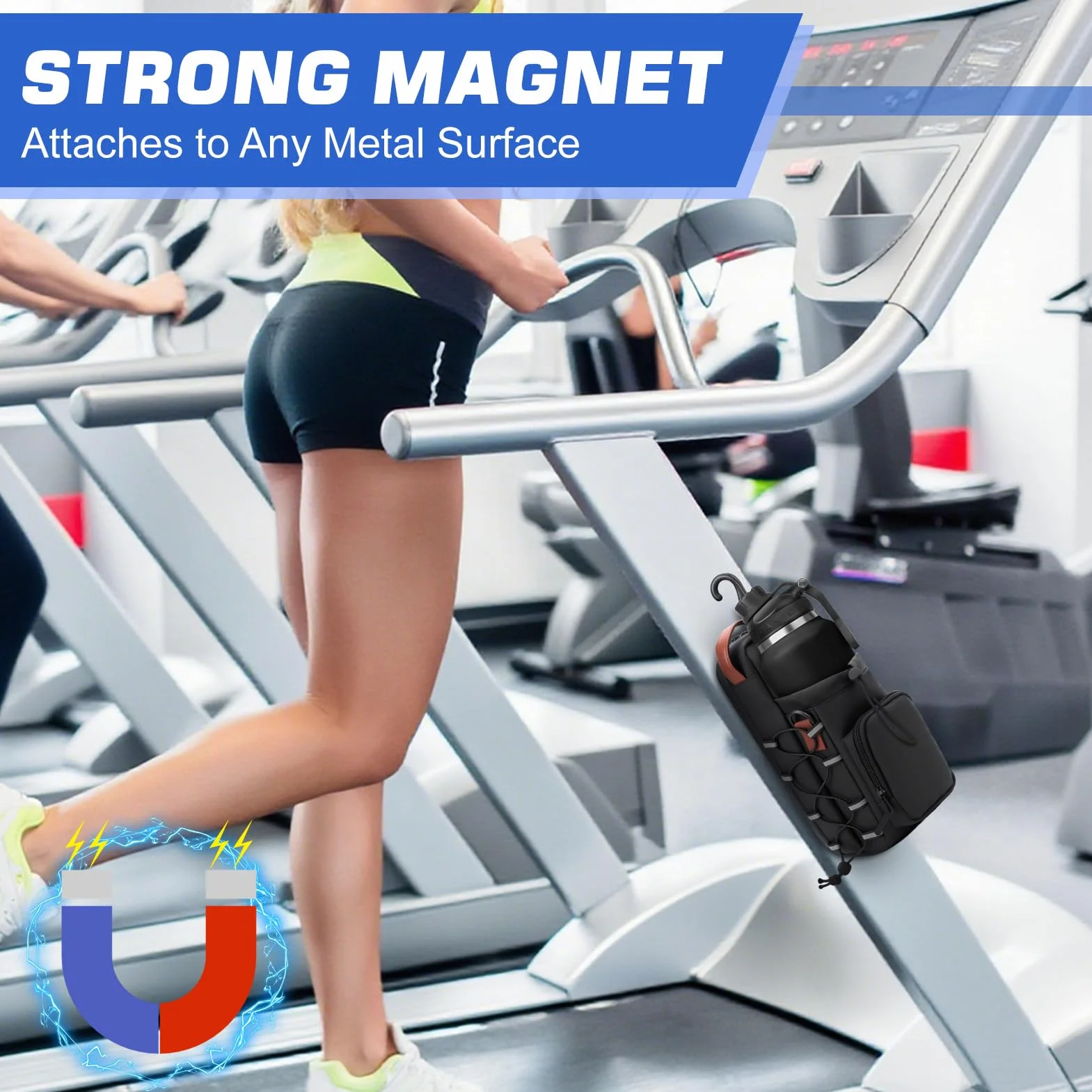Magnetyczna torba gimnastyczna wodoodporna mała torba na siłownię podróż sport