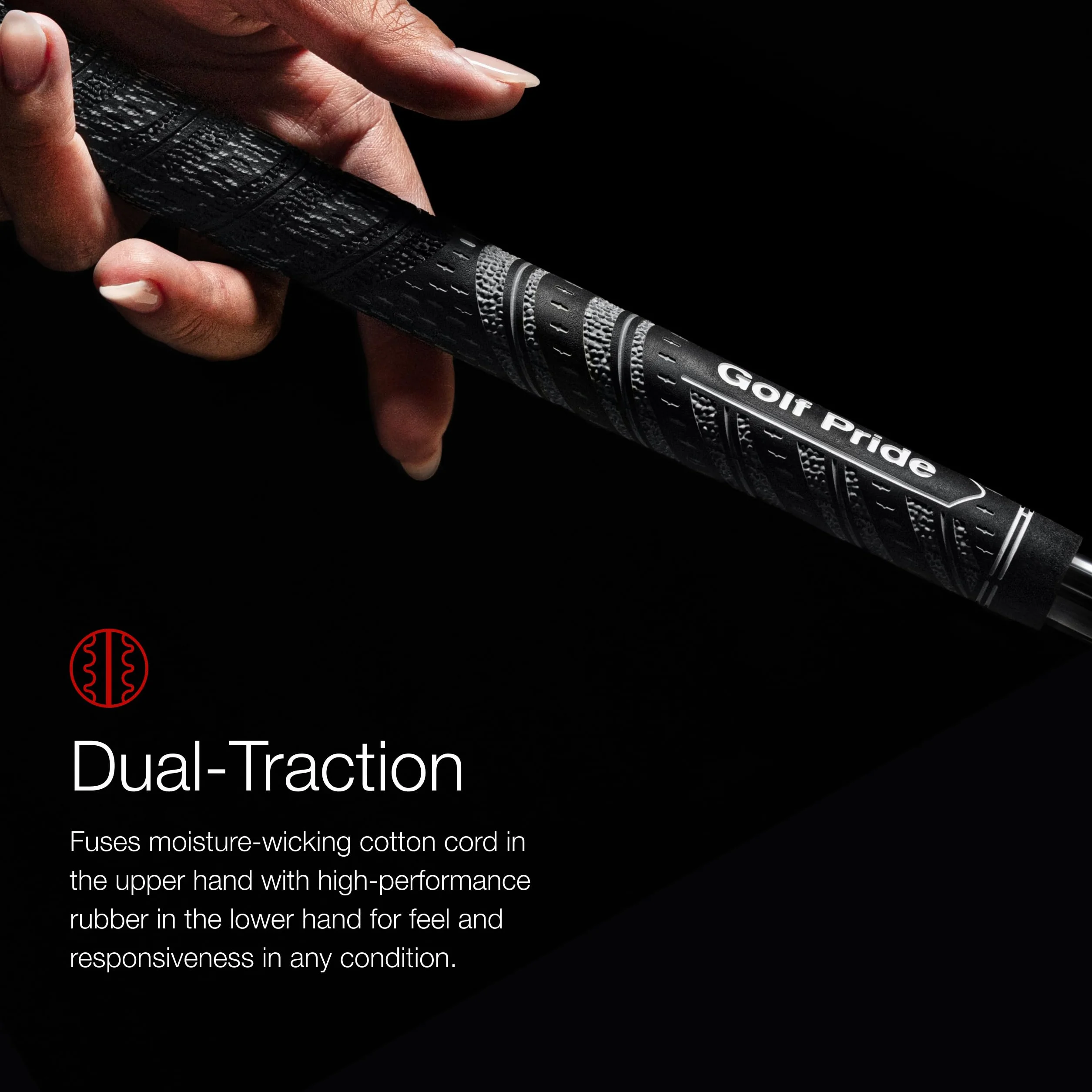 Golf Pride MCC Multi Compound Golf Grip szary czerwony
