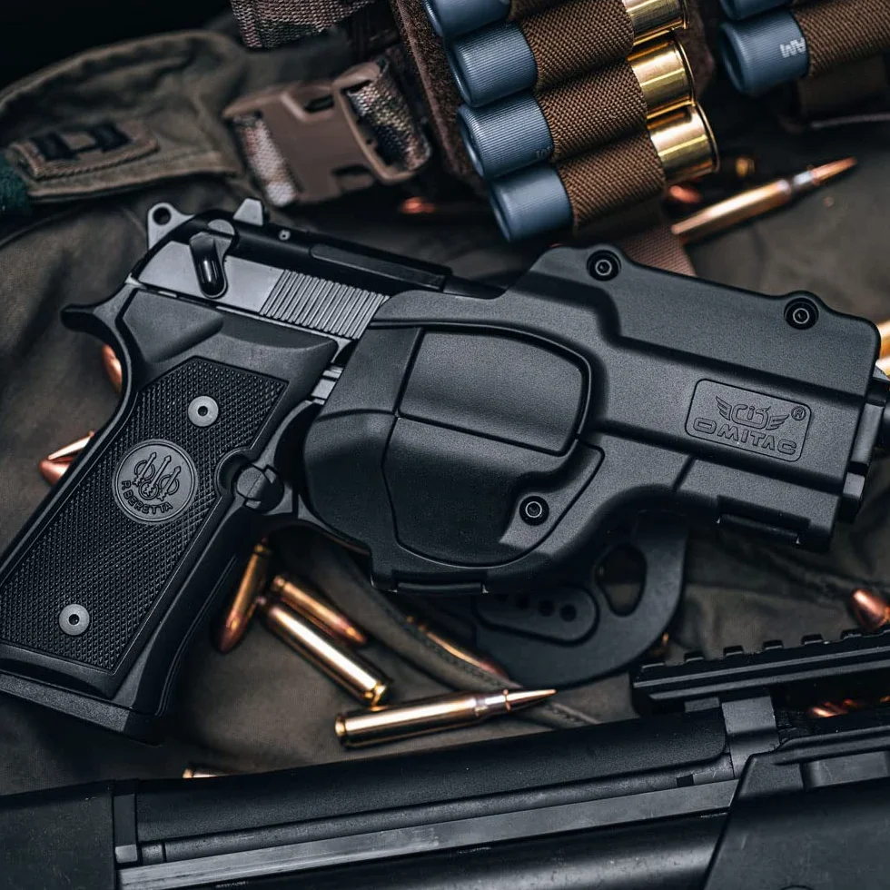 Beretta 92fs 98fs kabury na broń, praworęczne, czarne, taktyczna kabura zewnętrzna