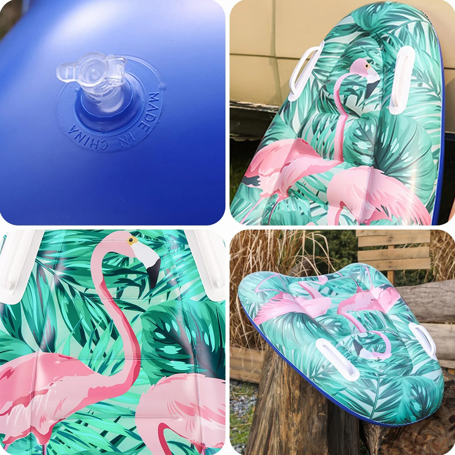 Nadmuchiwana deska surfingowa dla dzieci, przenośna, z uchwytami, nadmuchiwana, deska surfingowa, dla dzieci, do surfowania na plaży, na basen, do pływania, na lato, do sportów wodnych