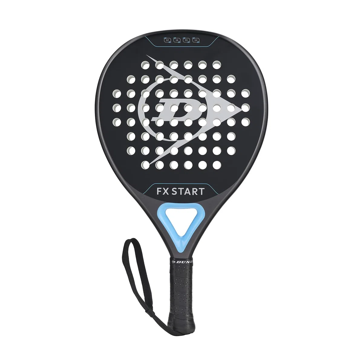 DUNLOP Padel Bat FX Start - hybrydowa ramka grafitowa - Medium Balance Pro EVA Core - dla początkujących