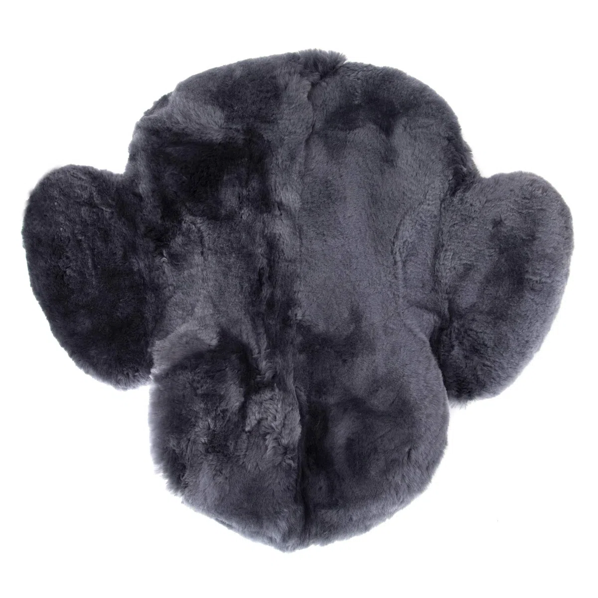 Western Merino Sheepskin Saddle Seat Cover -Riding weern futro jagnięce pokrowiec na siodełko (antracyt)