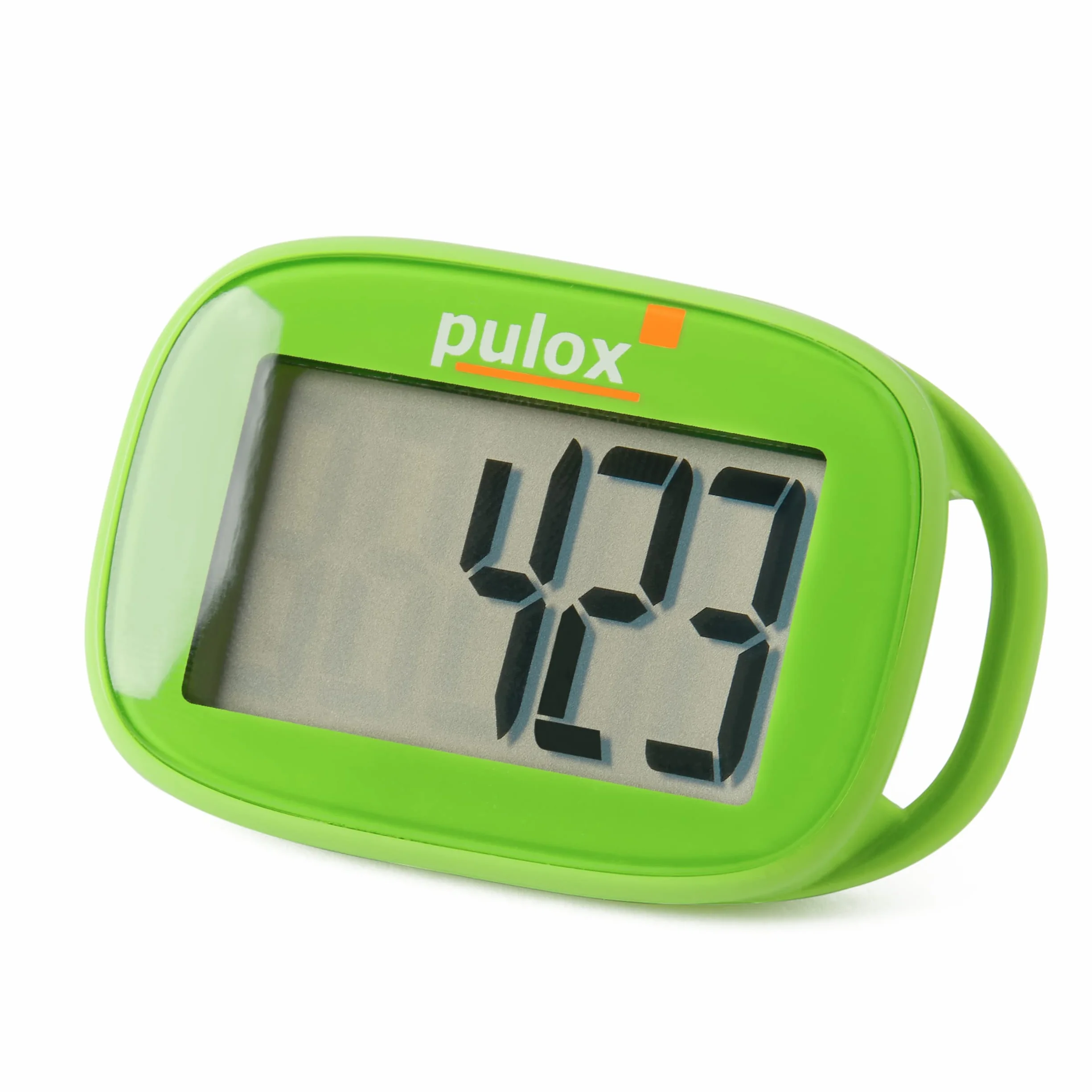 Pulox Krokomierz PS-100 - Prosty i precyzyjny Pedometrz czujnikiem 3D bez Aplikacji w kolorze zielonym