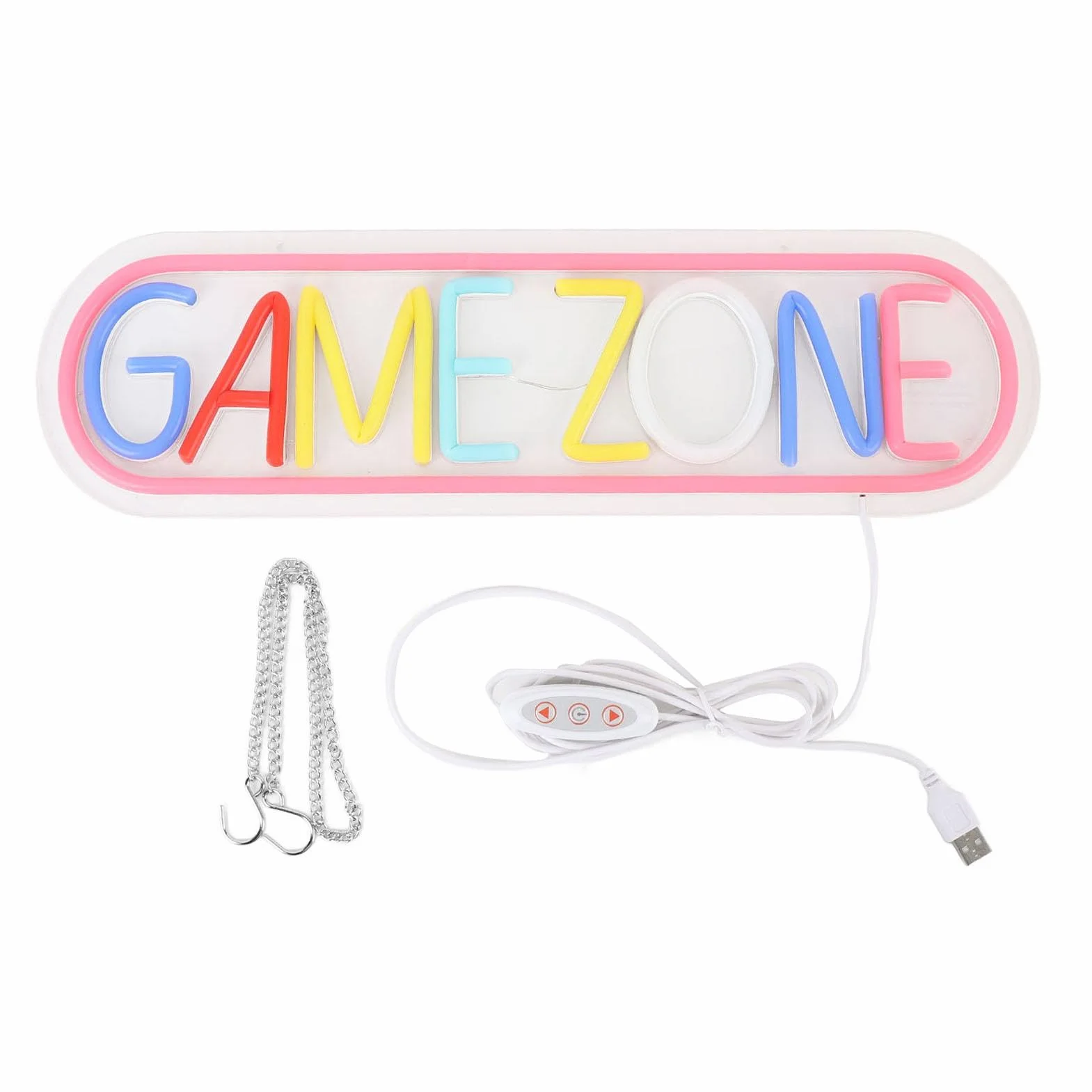 Neonowa tabliczka LED do strefy zabaw, kolorowe neonowe światło dekoracyjne na ścianę z USB
