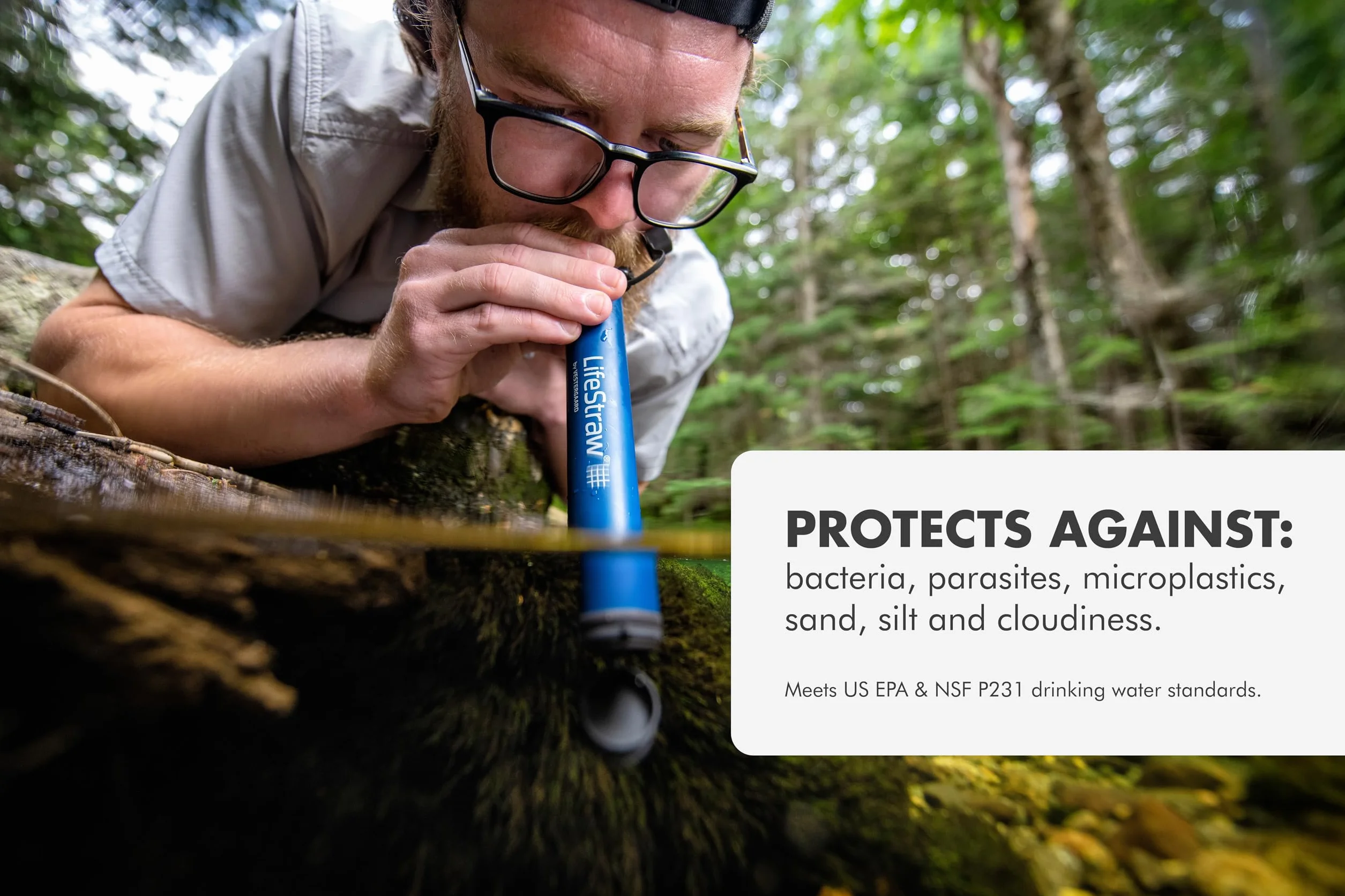 LifeStraw Personal Filtr do Wody Usuwa Bakterie Pierwotniaki Zmętnienie