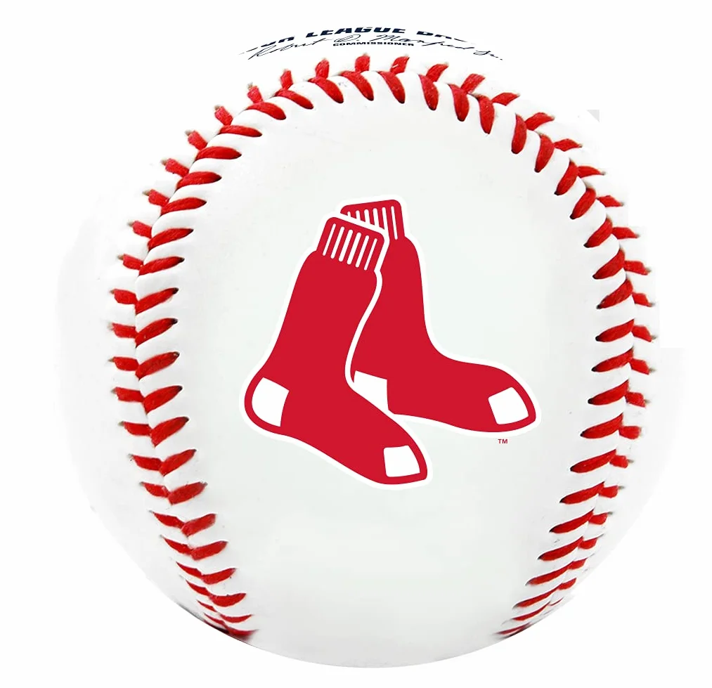 Rawlings MLB Boston Red Sox Team Logo Baseball, oficjalny, biały