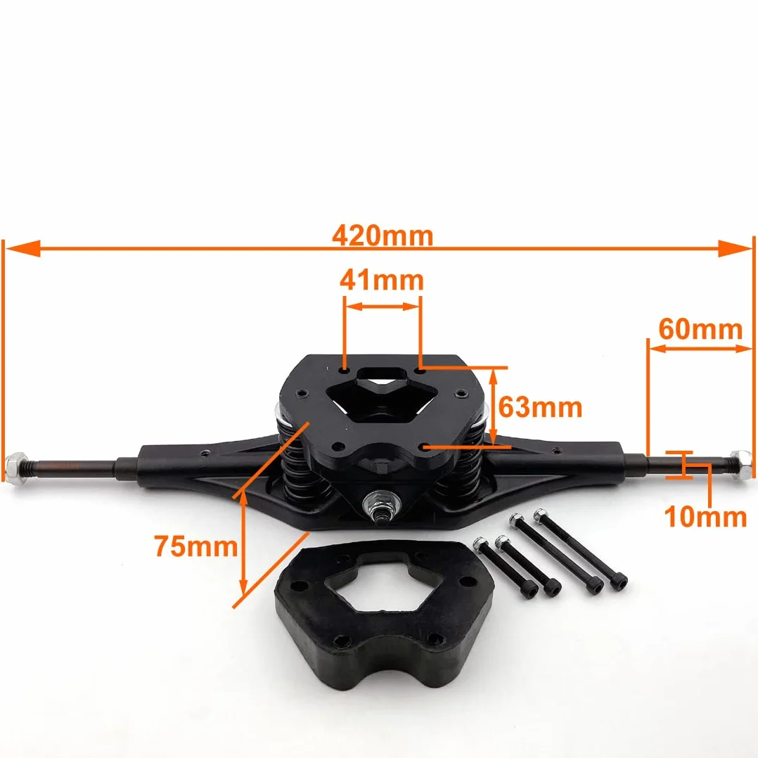 L-faster Mountain Longboard Truck 11 cali Downhill Board Część Belt Drive Support