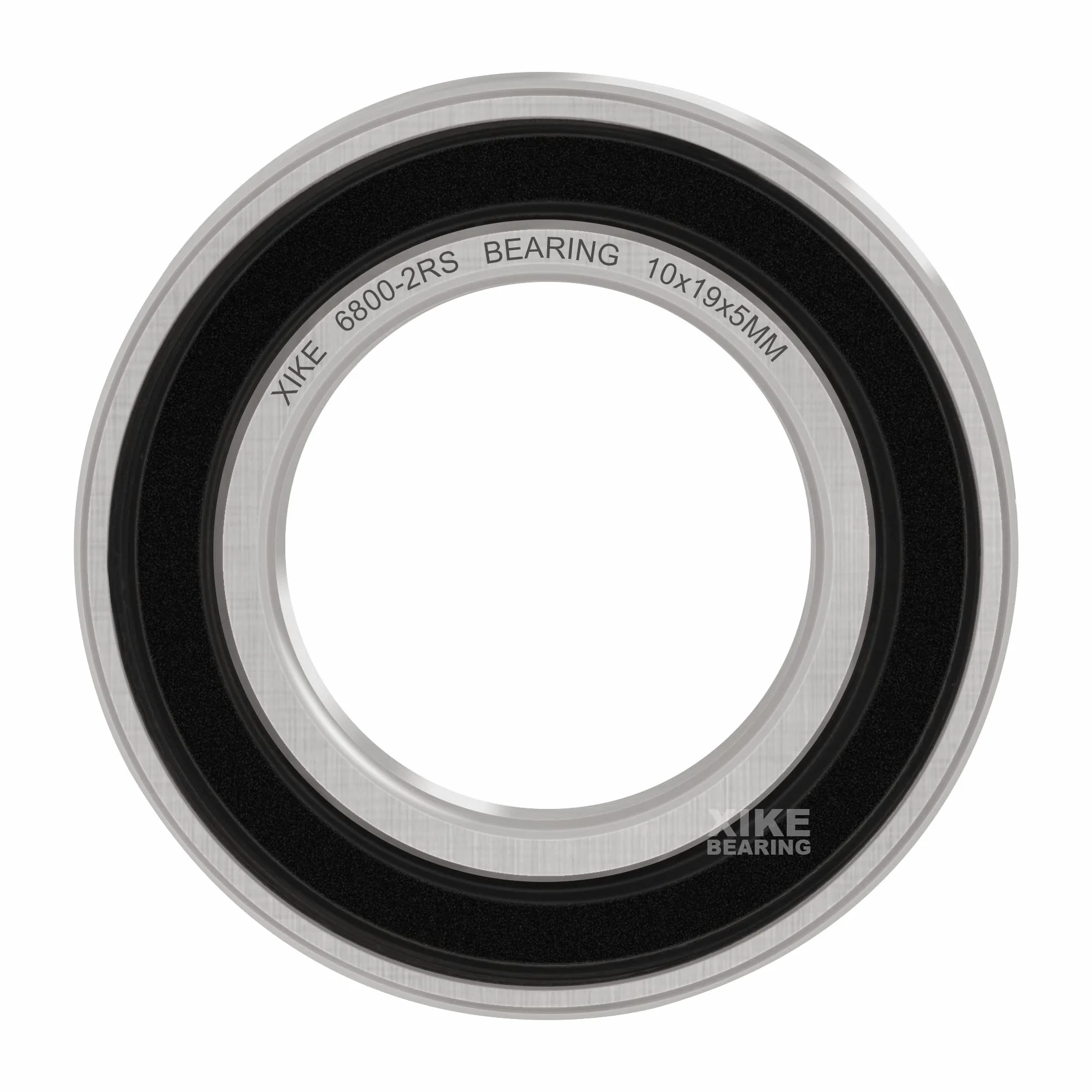XiKe 6800-2RS Łożyska kulkowe 10x19x5mm Gumowe uszczelnione 6800RS Stal chromowa łożyska kulkowe zwykłe, 10 szt.