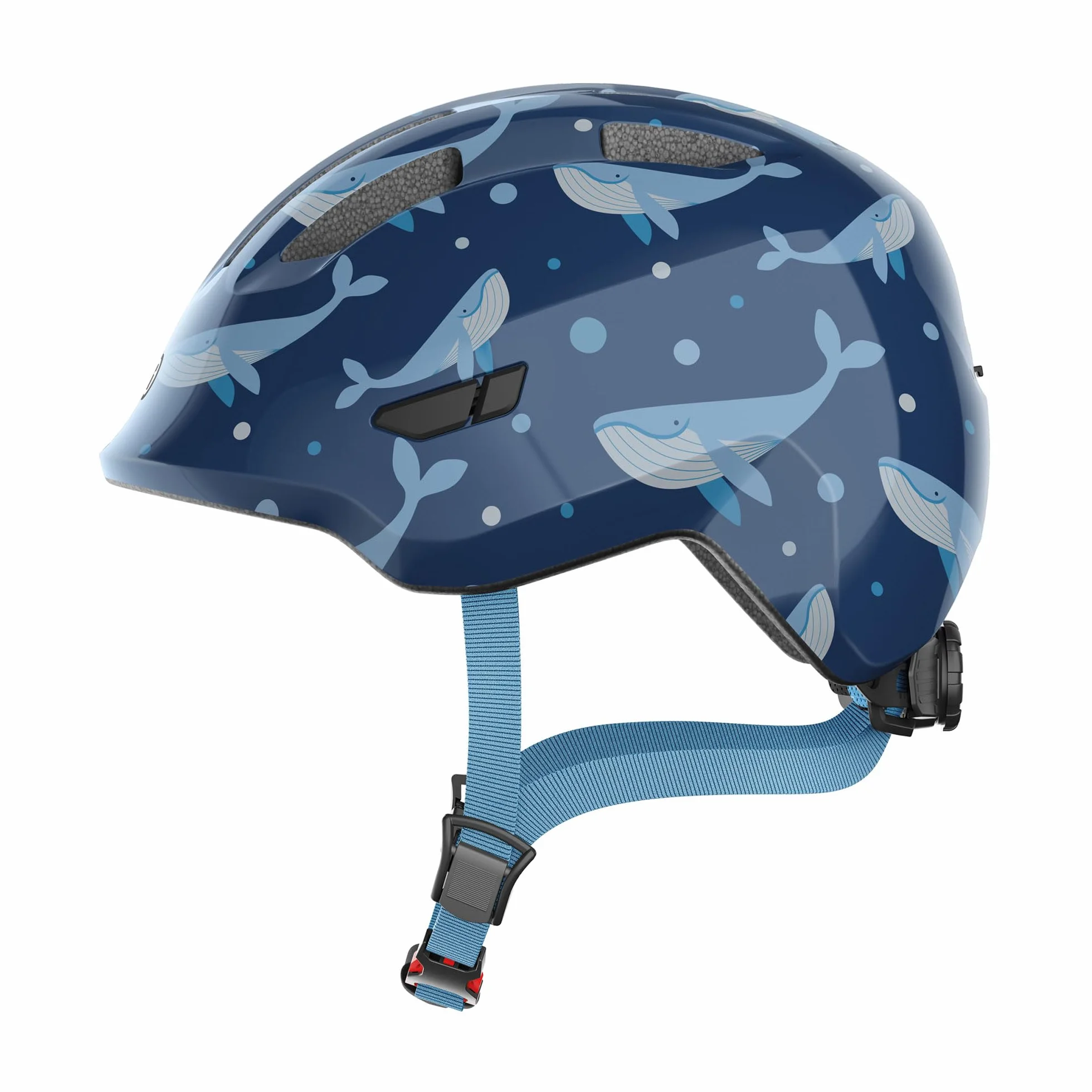 Abus Uniseks Smiley 3.0 67262 Kask Rowerowy, Niebieski (Blue Whale), M (50-55 cm)