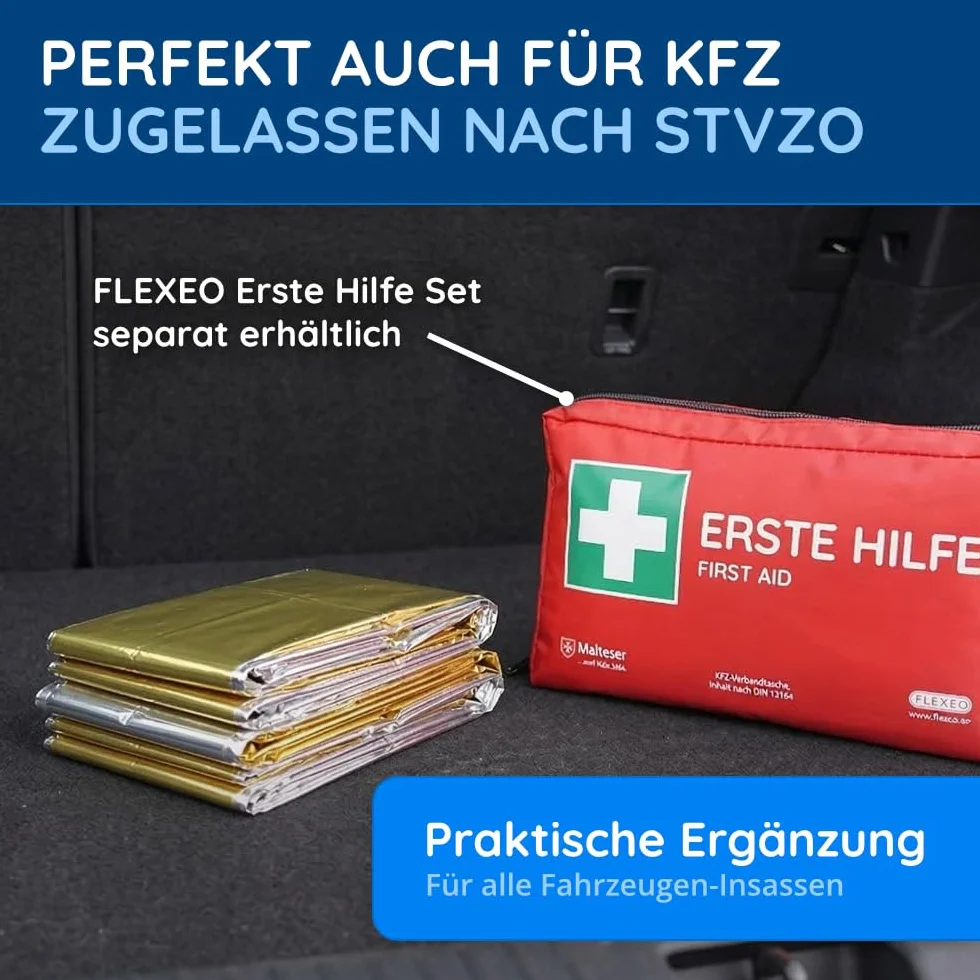 koc ratunkowy 1 10 20 50 sztuk | 210 cm x 160 cm | srebrny/złoty | folia ratunkowa | ratunkowa | pierwsza pomoc | dekoracja | ochrona przed ciepłem | ochrona przed zimnem | koc ratunkowy | camping (10)