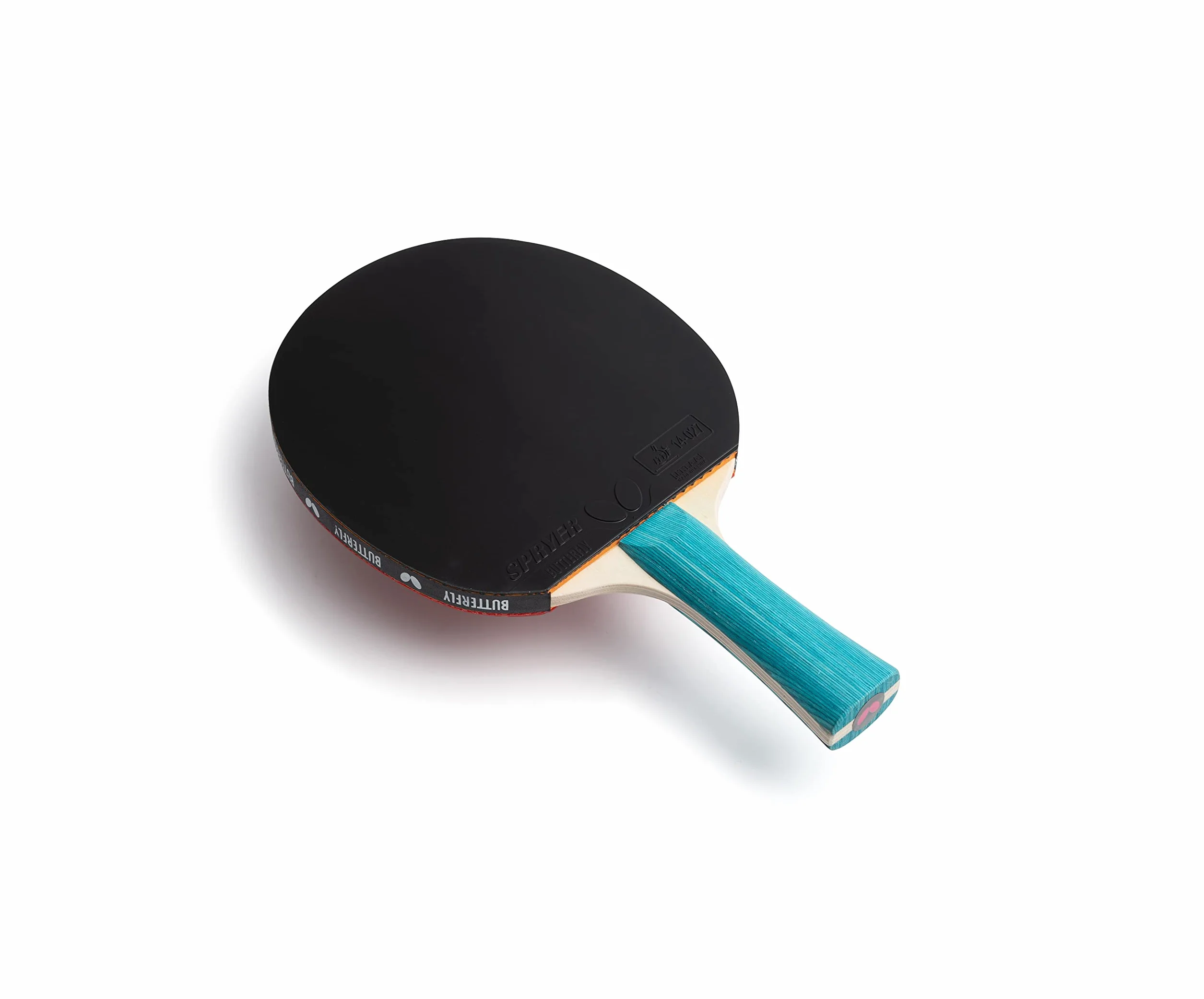 Rakietka do tenisa stołowego BUTTERFLY Progress | zaawansowana, profesjonalna rakietka do tenisa stołowego | czarna/czerwona guma z homologacją ITTF | antypoślizgowa powierzchnia