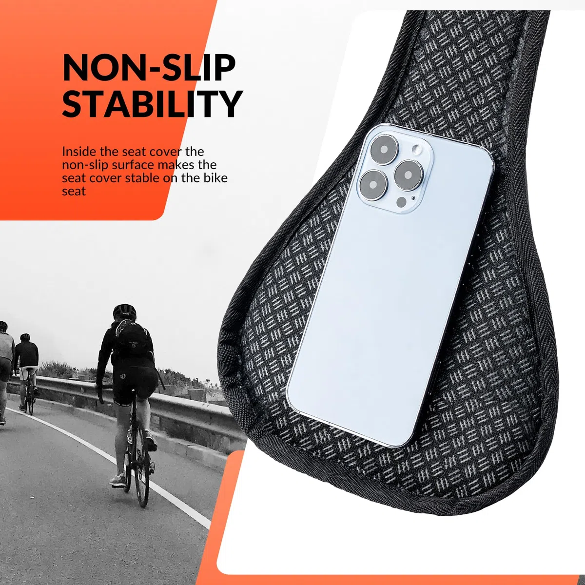 ROCKBROS Pokrowiec na Siodełko Rowerowe Żelowy, Miękki Ochraniacz na Siodełko Rowerowe Ergonomiczna Osłona Siodła do Rowerów MTB, Szosowych, Elektrycznych 28,5 * 17 cm