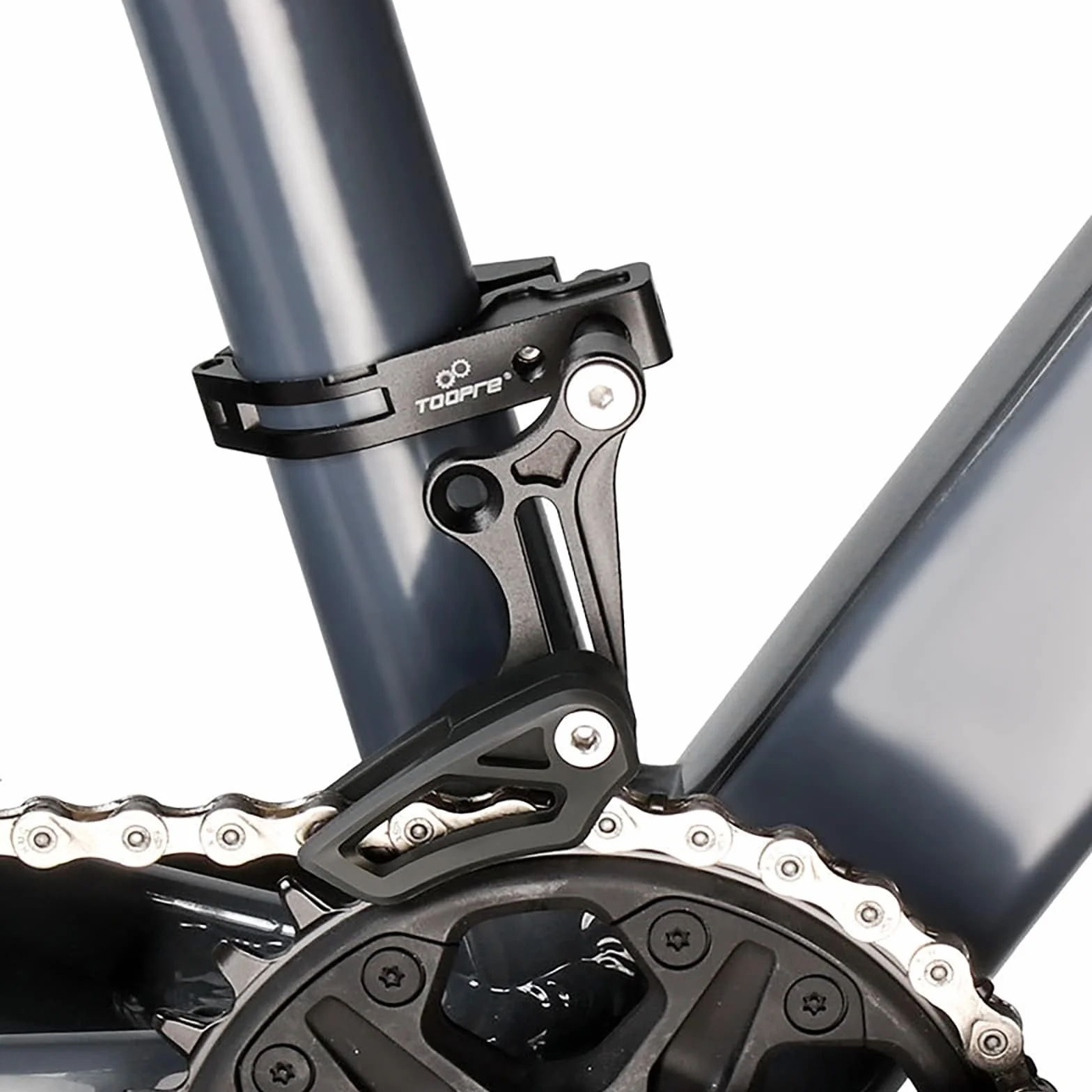 Prowadnica łańcucha do rowerów górskich, prowadnica łańcucha MTB, zamontowana bezpośrednio na zębatce, stabilna nylonowa osłona łańcucha rowerowego, nadaje się do większości rowerów, rowerów