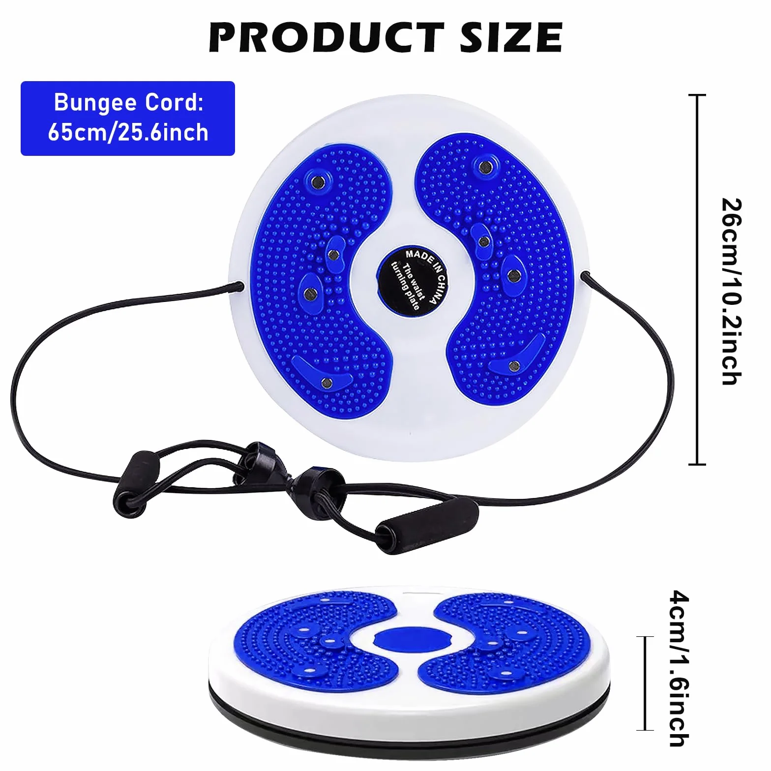 Nizirioo Twist Board Twist Waist, Twist Waist Board Disc Board ze sznurkiem, do fitnessu i ruchu bioder i talii Twist Waist do fitnessu i treningu