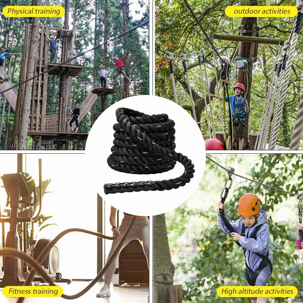 Mineup Ciężka skakanka, Battle Jump Ropes, Ciężka skakanka dla dorosłych do treningu, 1,12 kg, Battle Rope, lina bojowa dla lepszej siły, lina fitness, utrata wagi