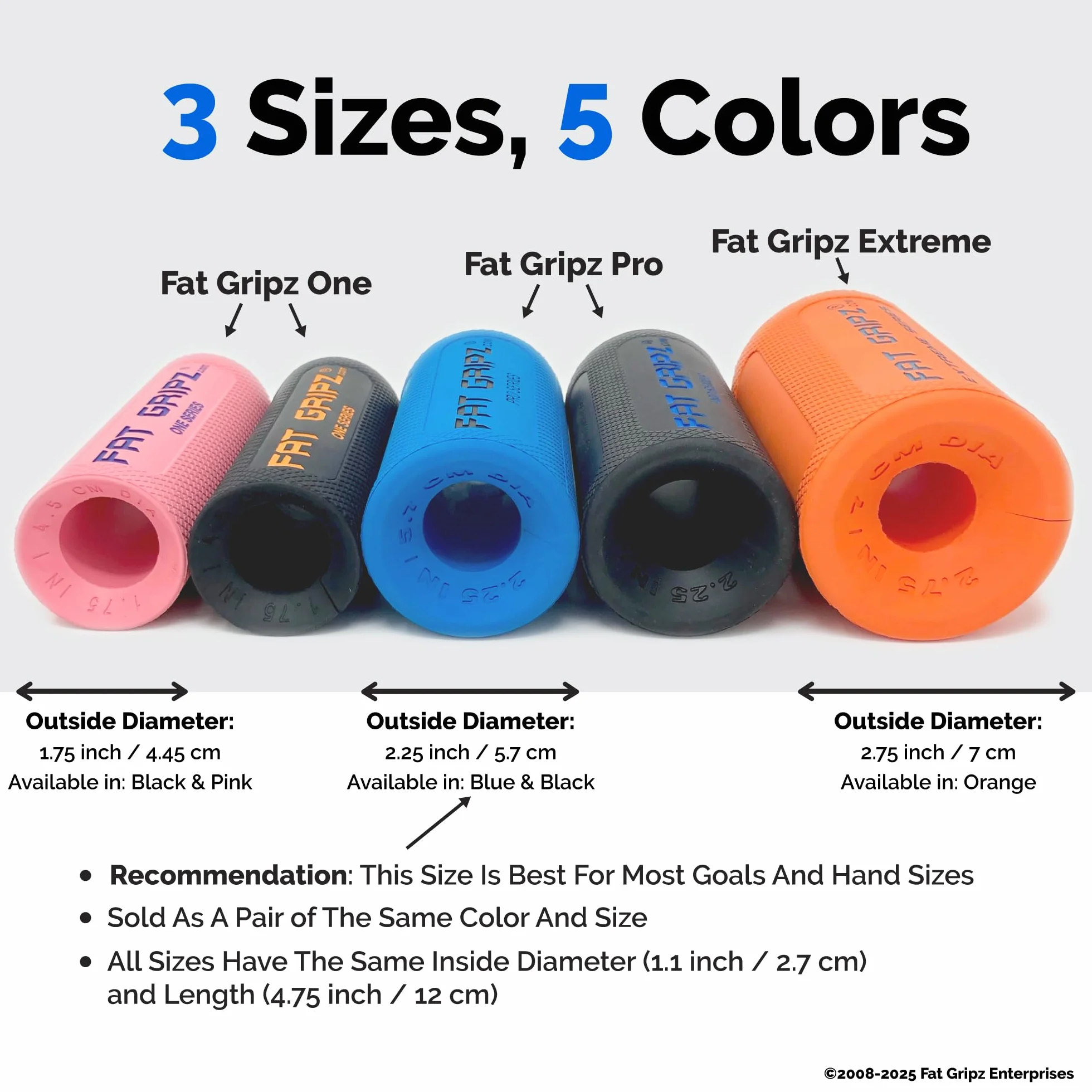 Fat Gripz Extreme średnica zewnętrzna 7 cm