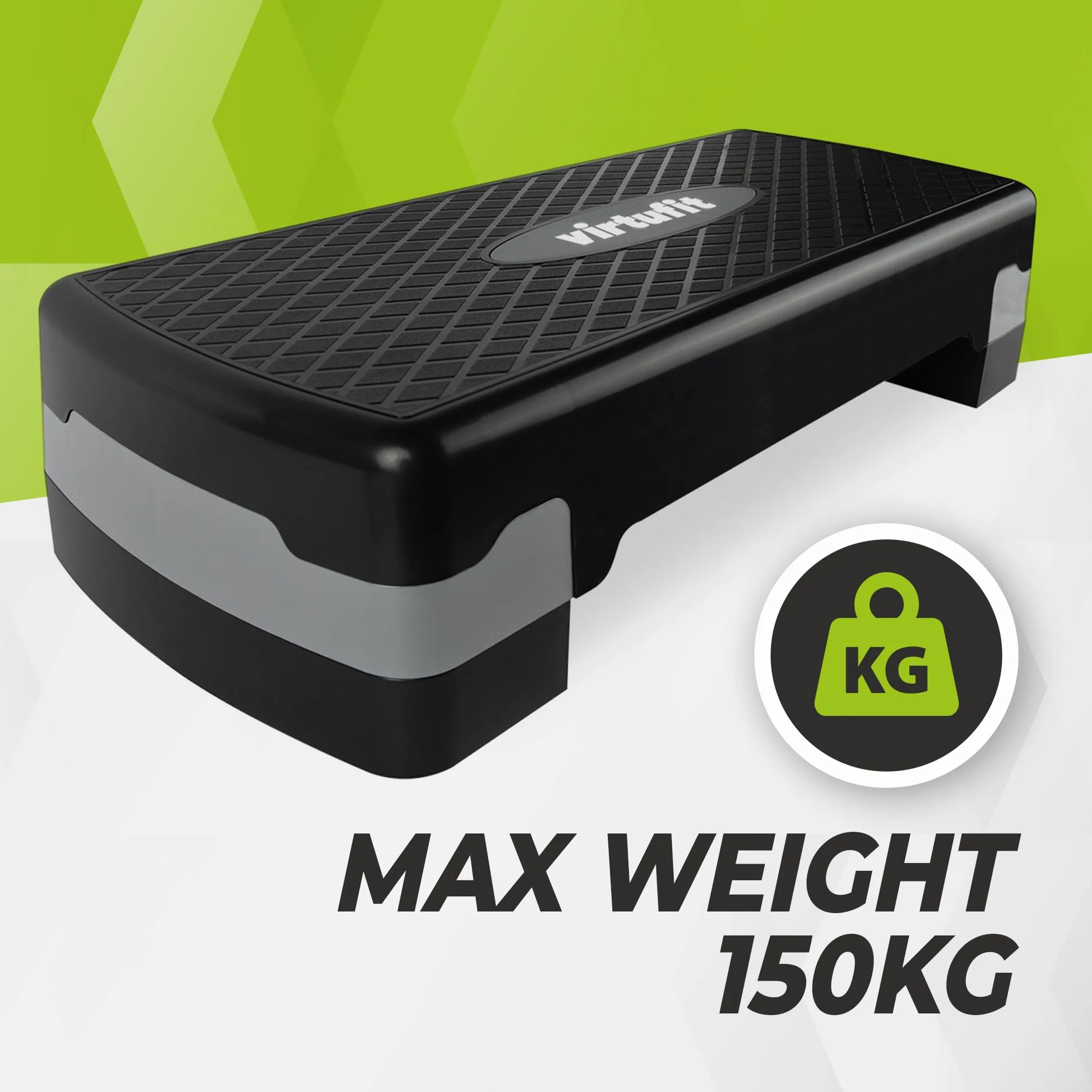 VirtuFit Essential Aerobic Fitness Stepper do Domu z Regulacją Wysokości Antypoślizgowy