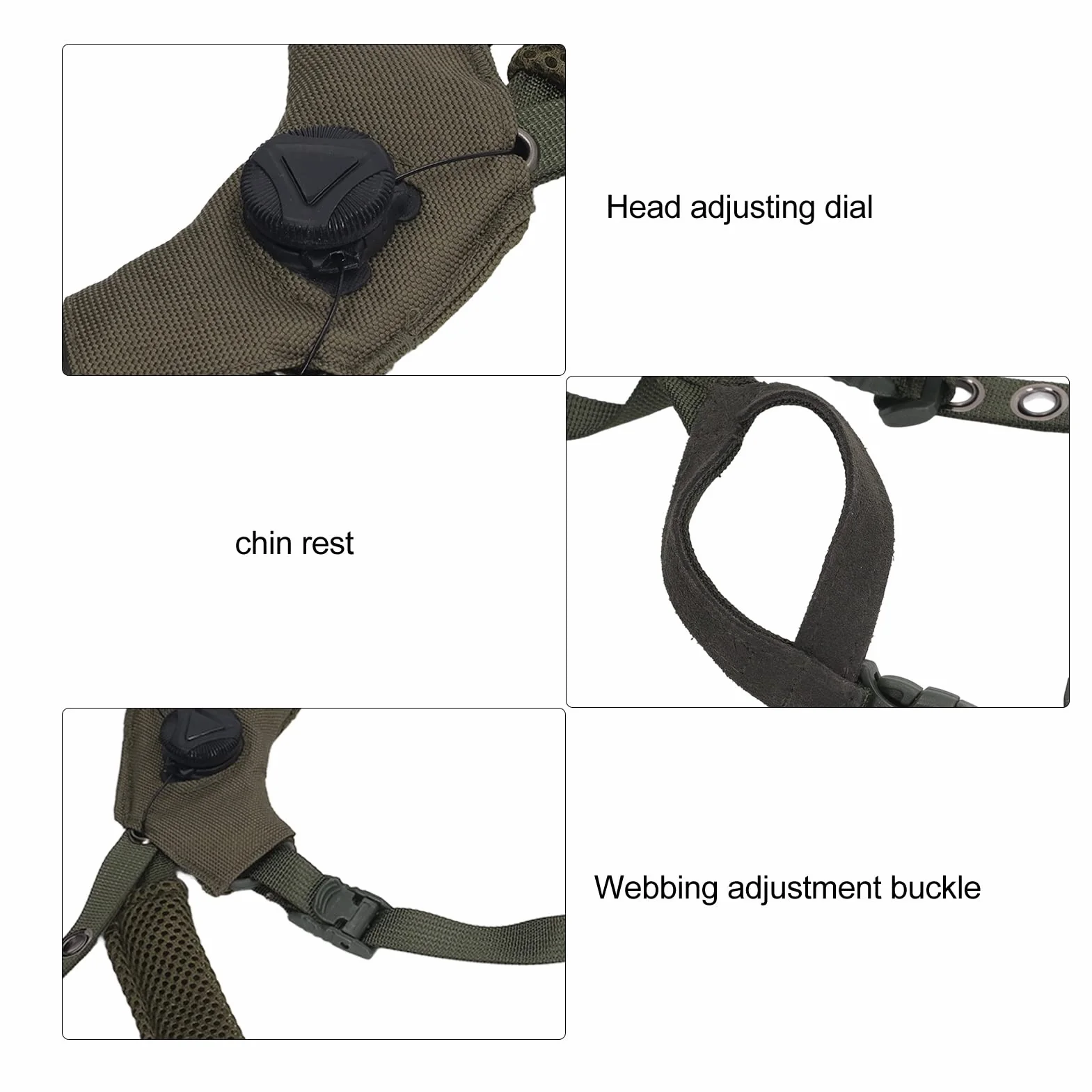 Regulowany Pasek Podbródkowy do Hełmu Airsoft Wendy Helmet Dial Suspension System