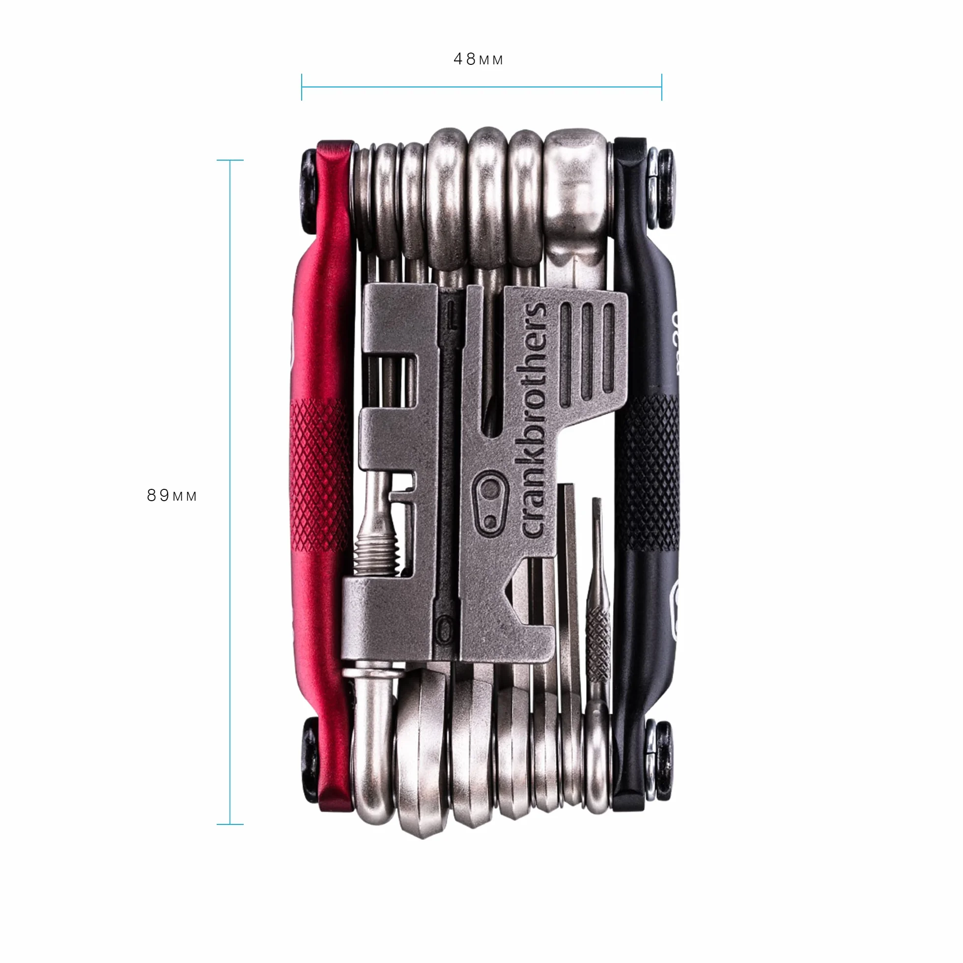 Crankbrothers Narzędzia M20 – czarne i czerwone, rozmiar uniwersalny
