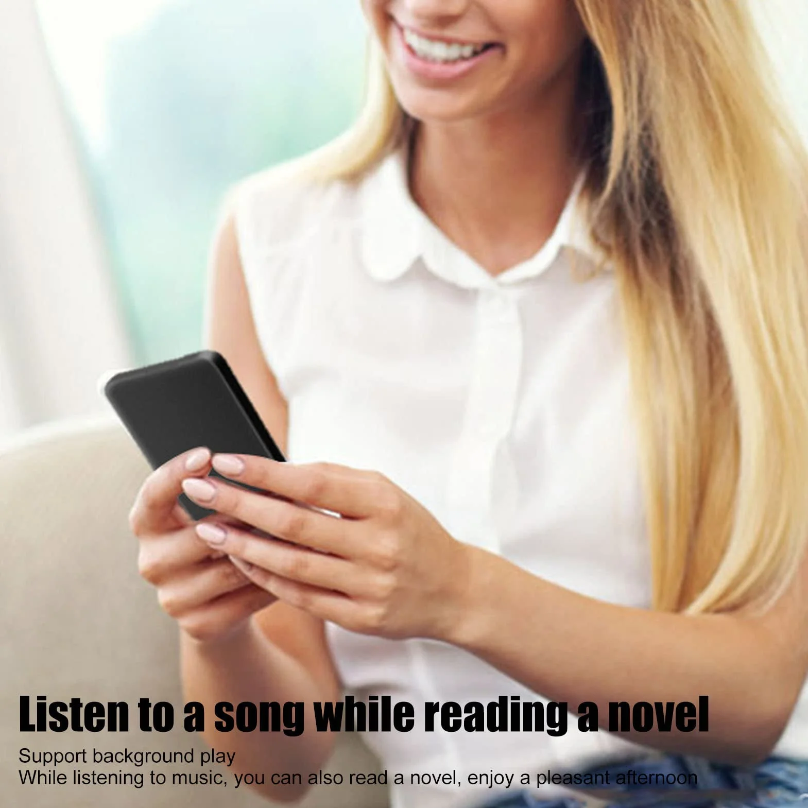 Odtwarzacz MP3 Bluetooth 5.0 Dotykowy Ekran MP4, 30h Muzyki, Bezstratny Dźwięk HiFi Przenośny