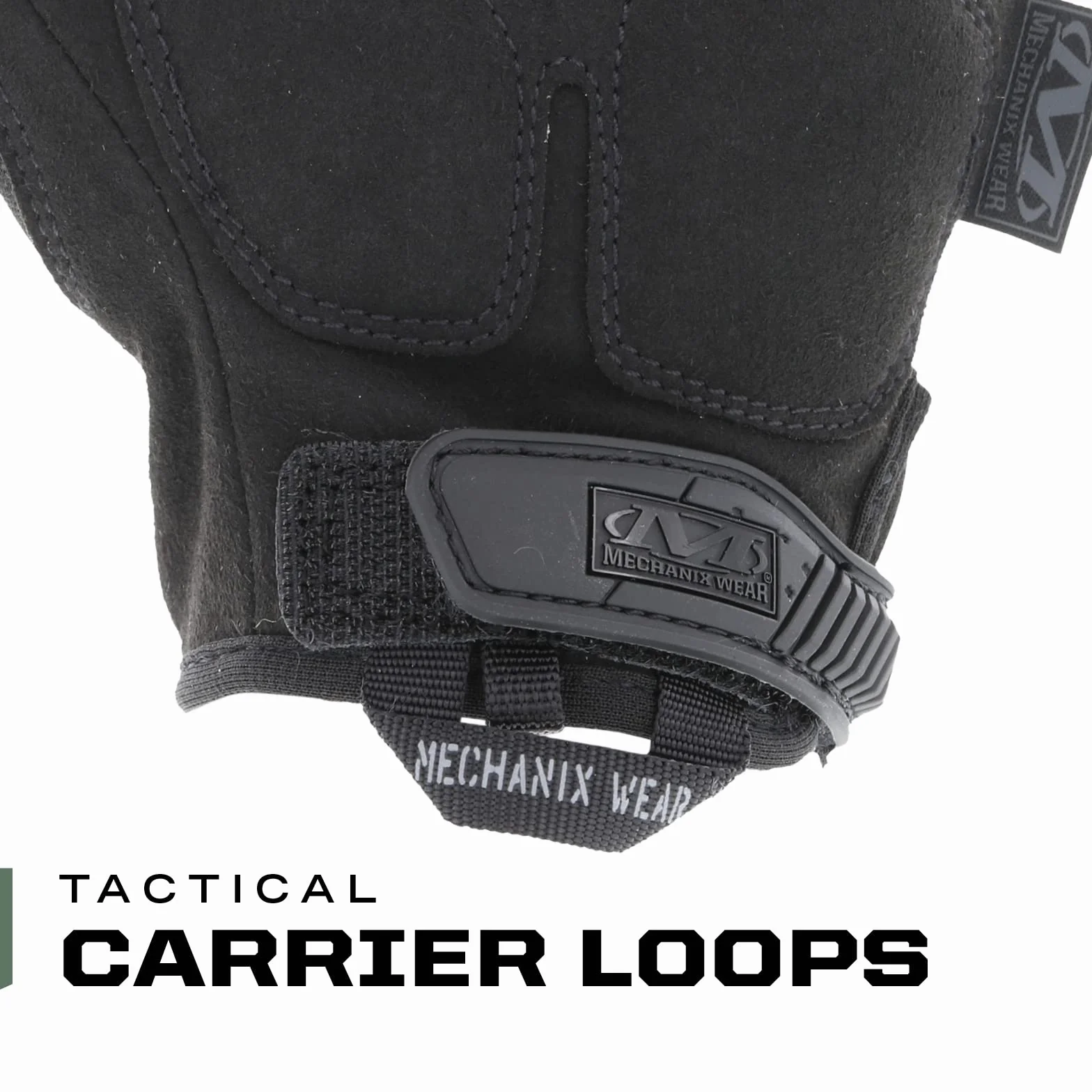 Mechanix Wear M-Pact® Covert rękawice robocze bez palców (rozmiar M, wszystkie czarne)