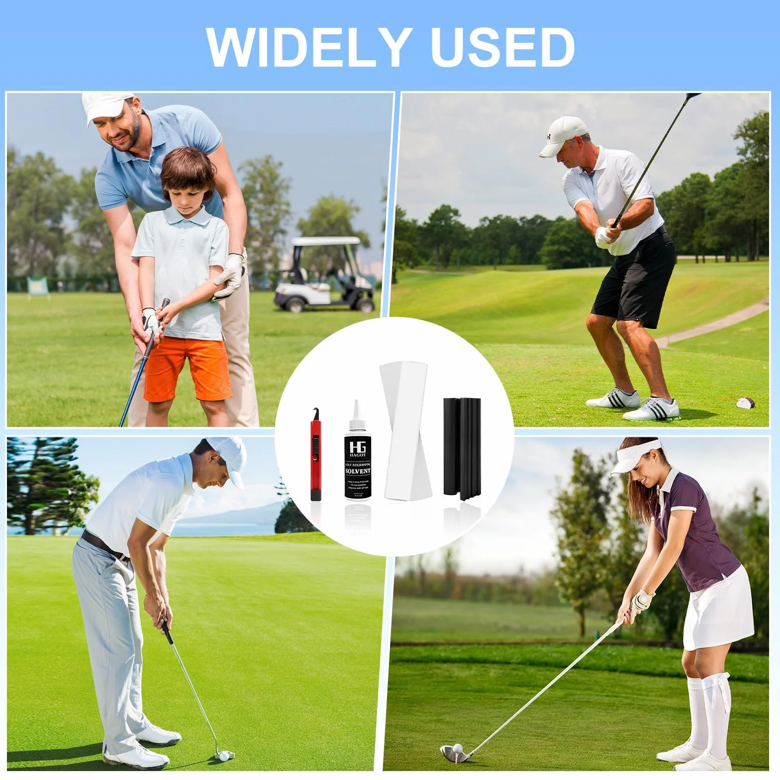 Premium Golf Grip Zestaw Naprawczy 4 sztuki