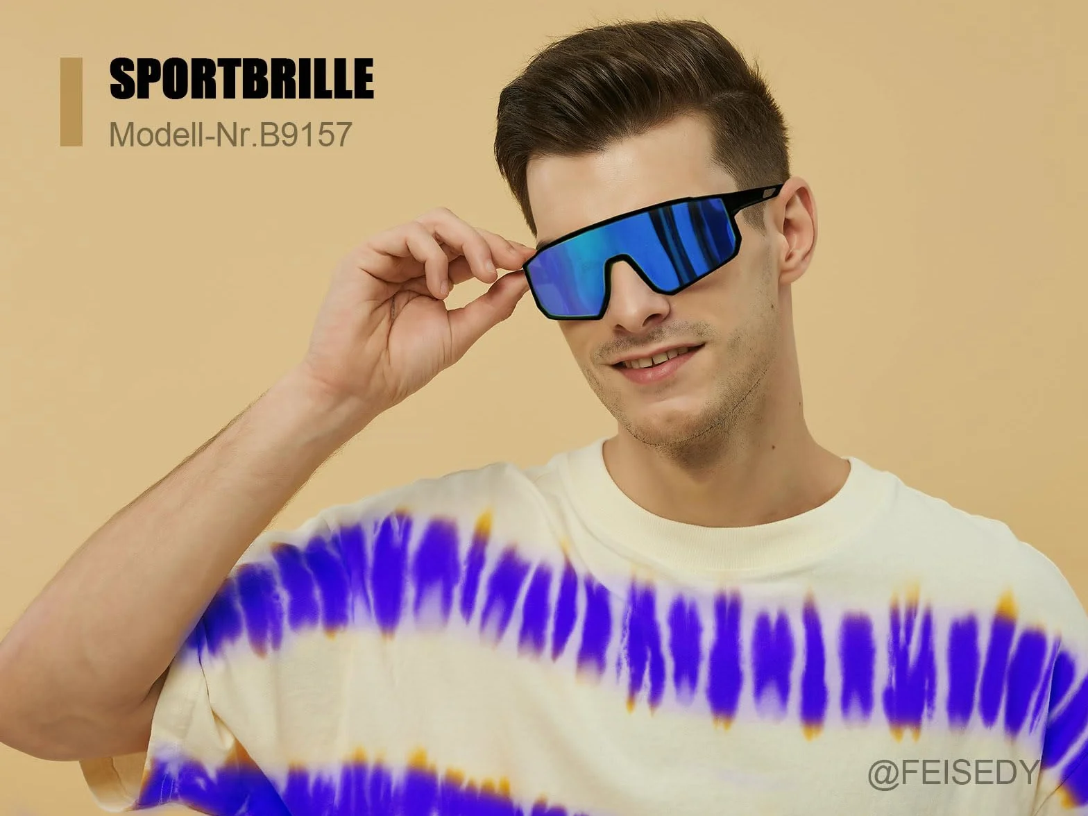 FEISEDY Sportowe okulary przeciwsłoneczne UV400 B9157