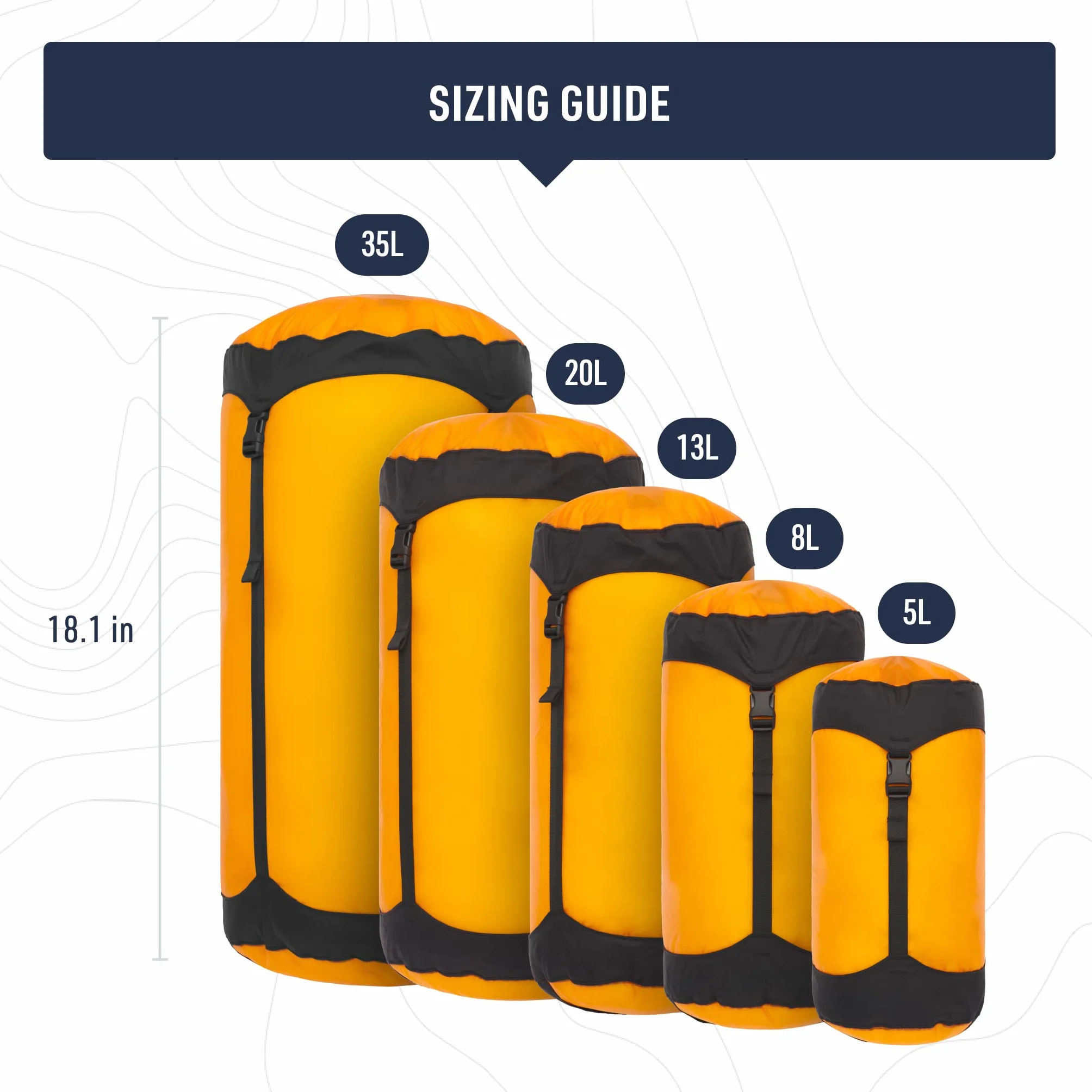 Sea to Summit Ultra-SIL worek kompresyjny, 5 l, wysoki stan, High Rise, 5L
