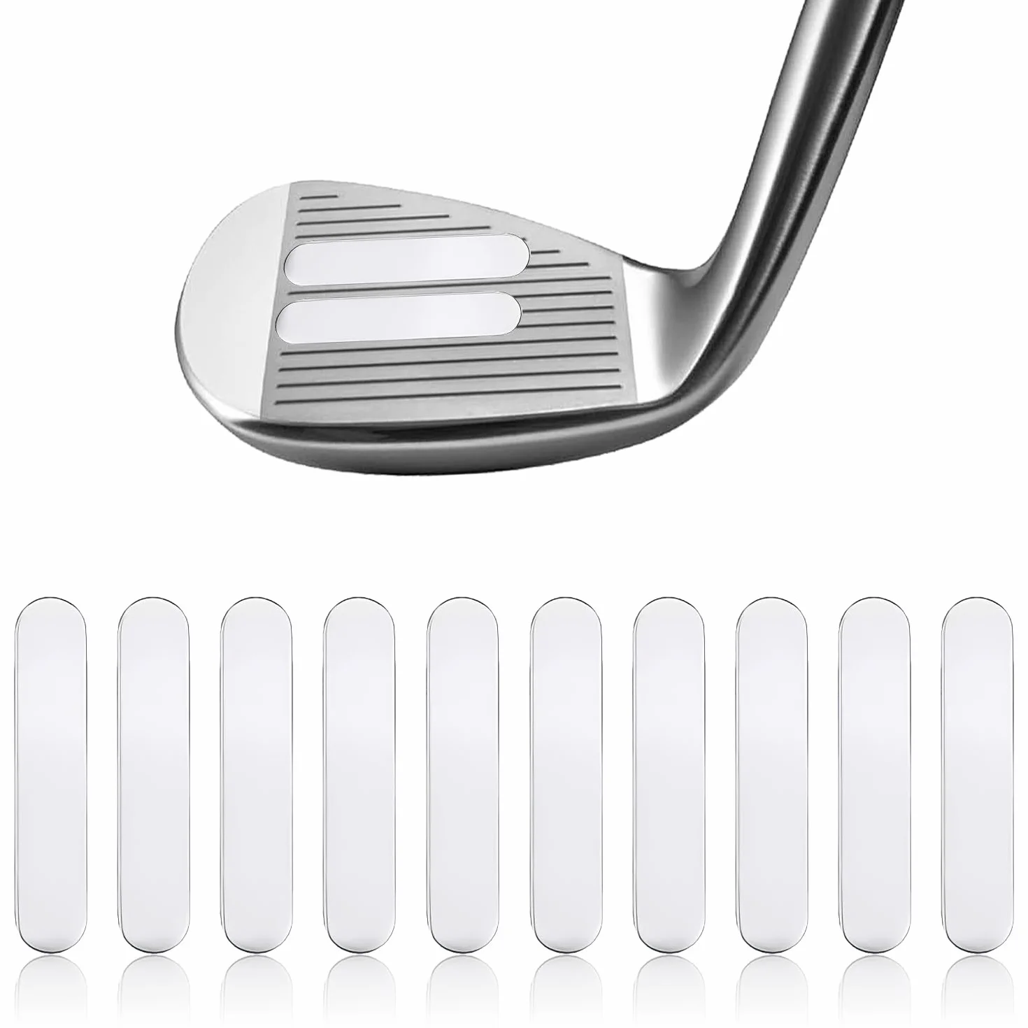 IGXX Taśma obciążeniowa do golfa, zestaw taśm samoprzylepnych, taśma obciążeniowa, ważona taśma klejąca 3 g, do rakiety tenisowej i klubu golfowego, 10 szt. (srebrna)