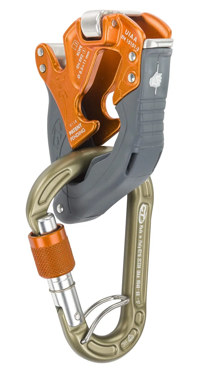 Climbing Technology Uniseks CLICK-UP+ KIT Osprzęt Asekurcyjny i Zjazdowy, Pomarańczowy/Szary