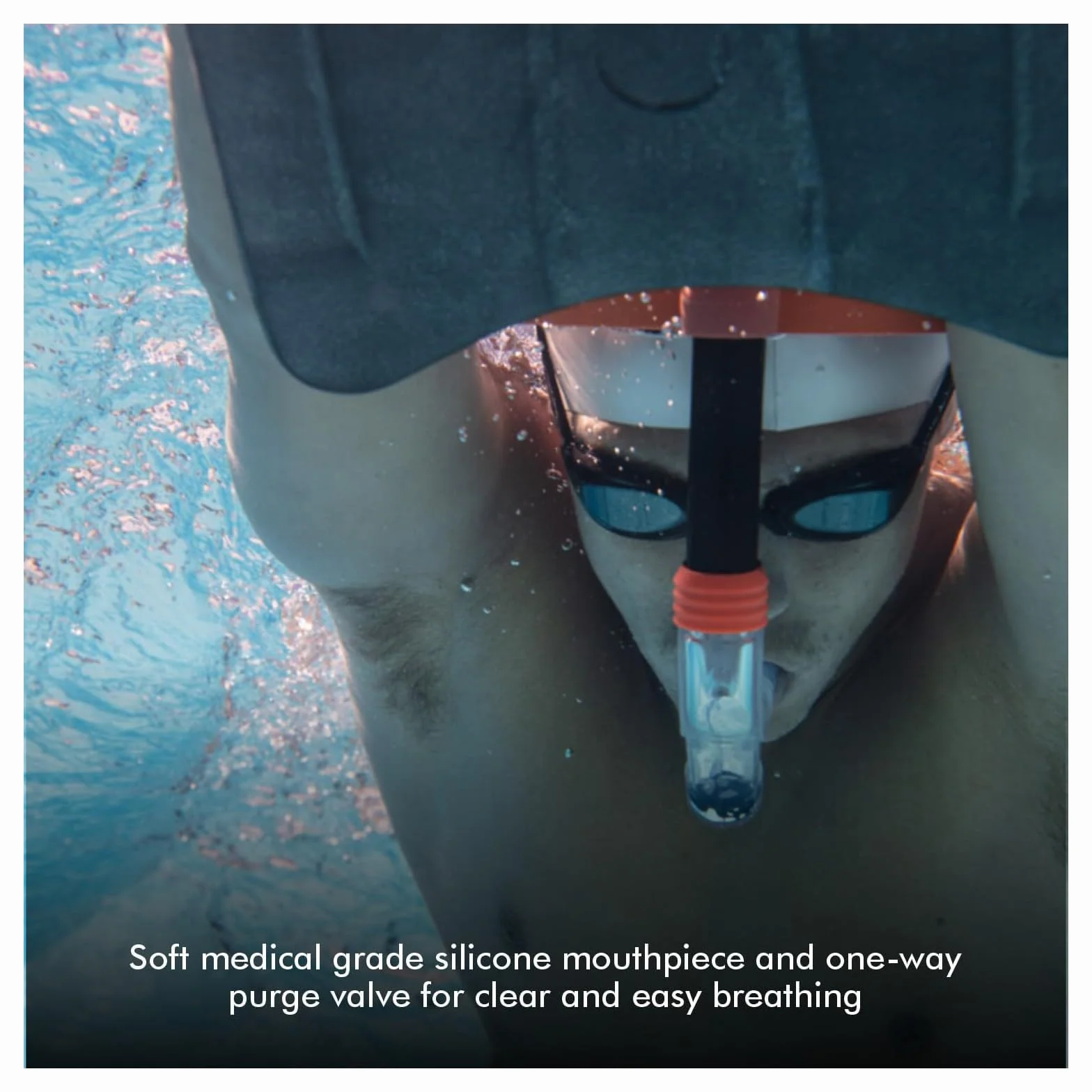 Zoggs Centre Line Snorkel fajka do snorkelingu pomarańczowa