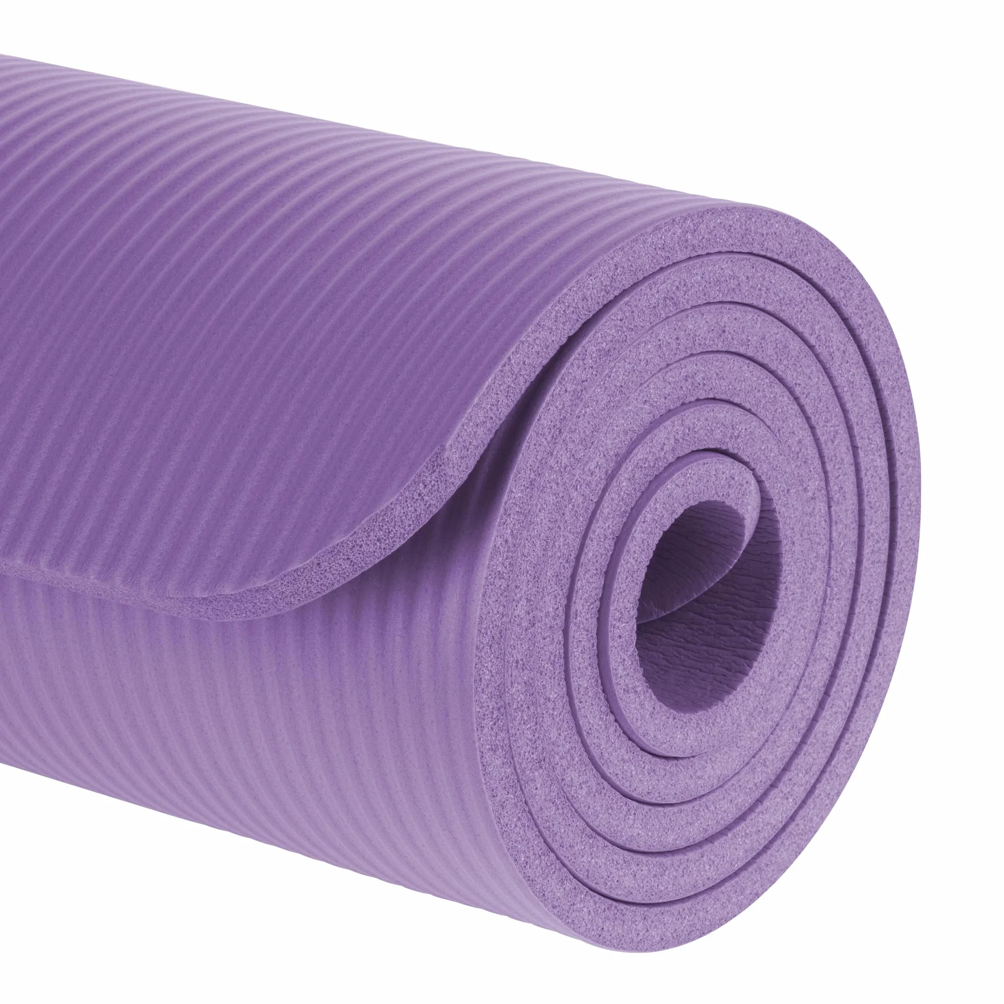 Rebel Mata Gimnastyczna do Ćwiczeń Joga Pilates Fitness 183x61cm Grubość 1cm Materiał NBR Fioletowa RBA-3150-PU