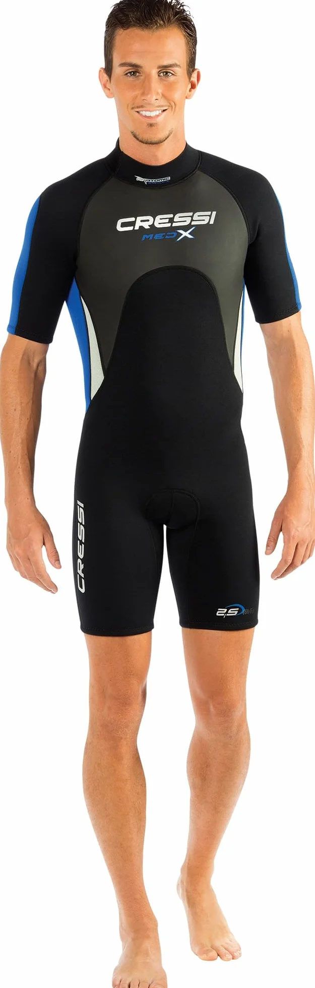 Cressi Med X Men's - Shorty męski kombinezon neoprenowy Premium Neopren 2,5 mm