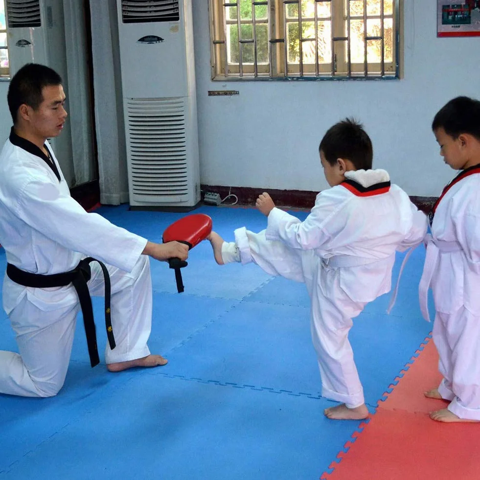 VGEBY 1 para Taekwondo Fighting Target Punching Karate Pad Podwójny Sprzęt treningowy Ręczne pudełko (niebieskie)