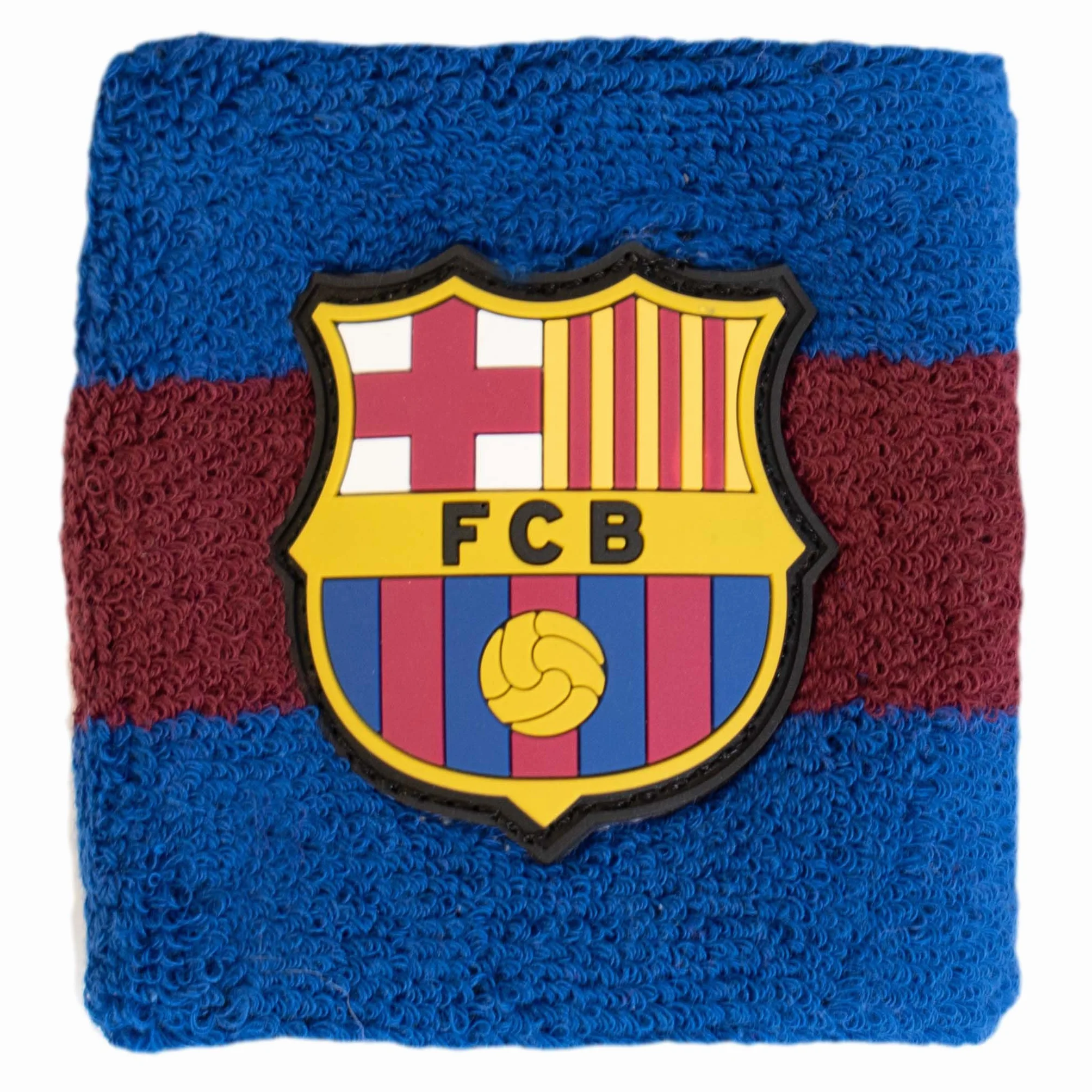 Hy-Pro Barca FC Barcelona bawełniana opaska na nadgarstek 2 sztuki przeciwpotna dla dzieci dorosłych unisex