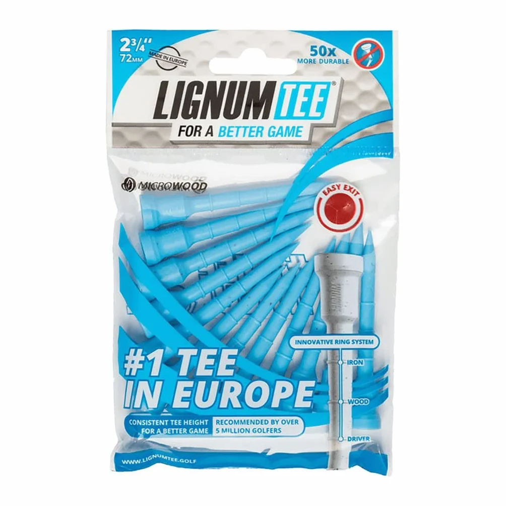 Longridge Akcesoria golfowe Lignum 72 mm Tees 12 PK, niebieskie