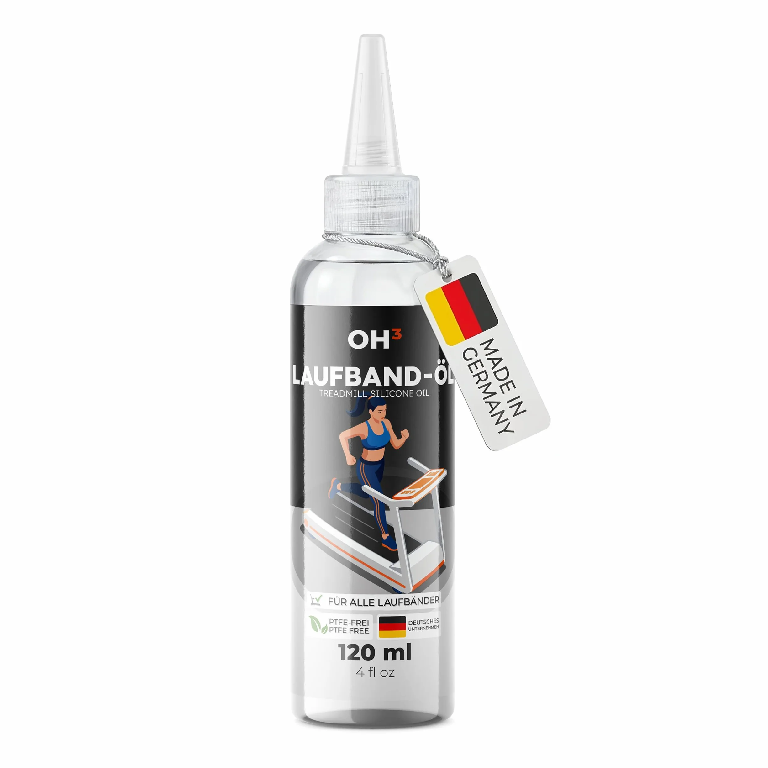 Olej do bieżni silikonowy 120 ml smar z końcówką śrubową