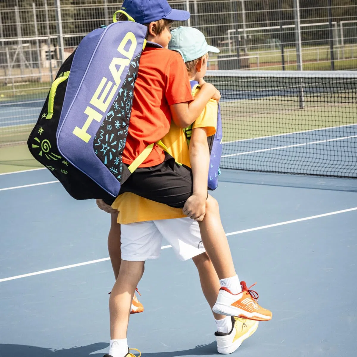 HEAD Unisex Youth JR Tour Racquet Bag Monster torba tenisowa, zielona kwasowo-czarna, S