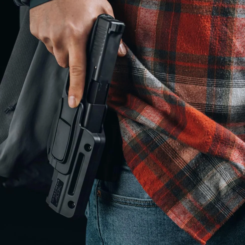 Obrót o 360° Glock17 Kabura do Glock17, 22, 31 Gen 1-4 i G17 Gen5 - Prawa ręka OWB klips do paska ukryty do noszenia